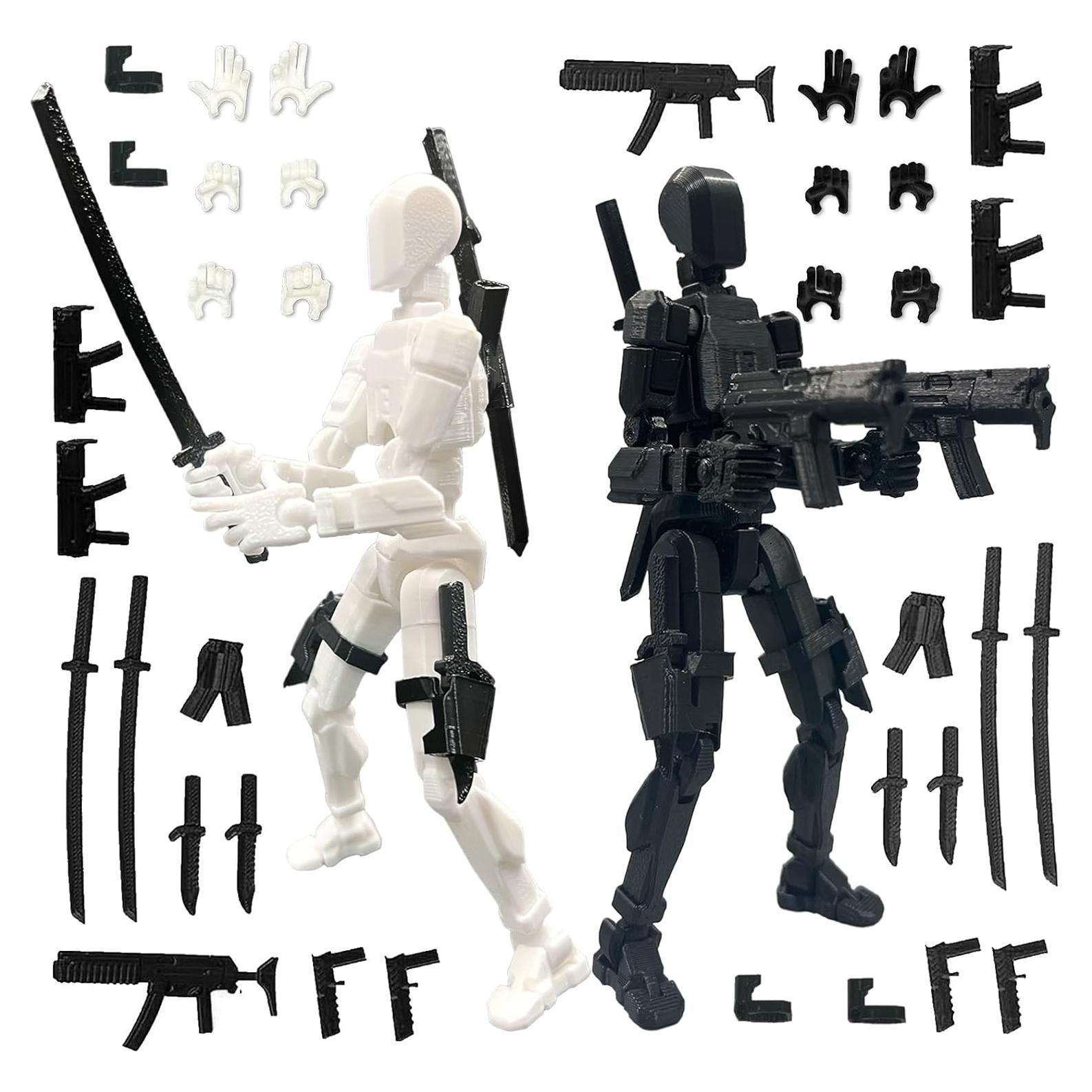 Conjunto de Figuras de Acción Titan 13 - 2 Pcs Multi-Articuladas