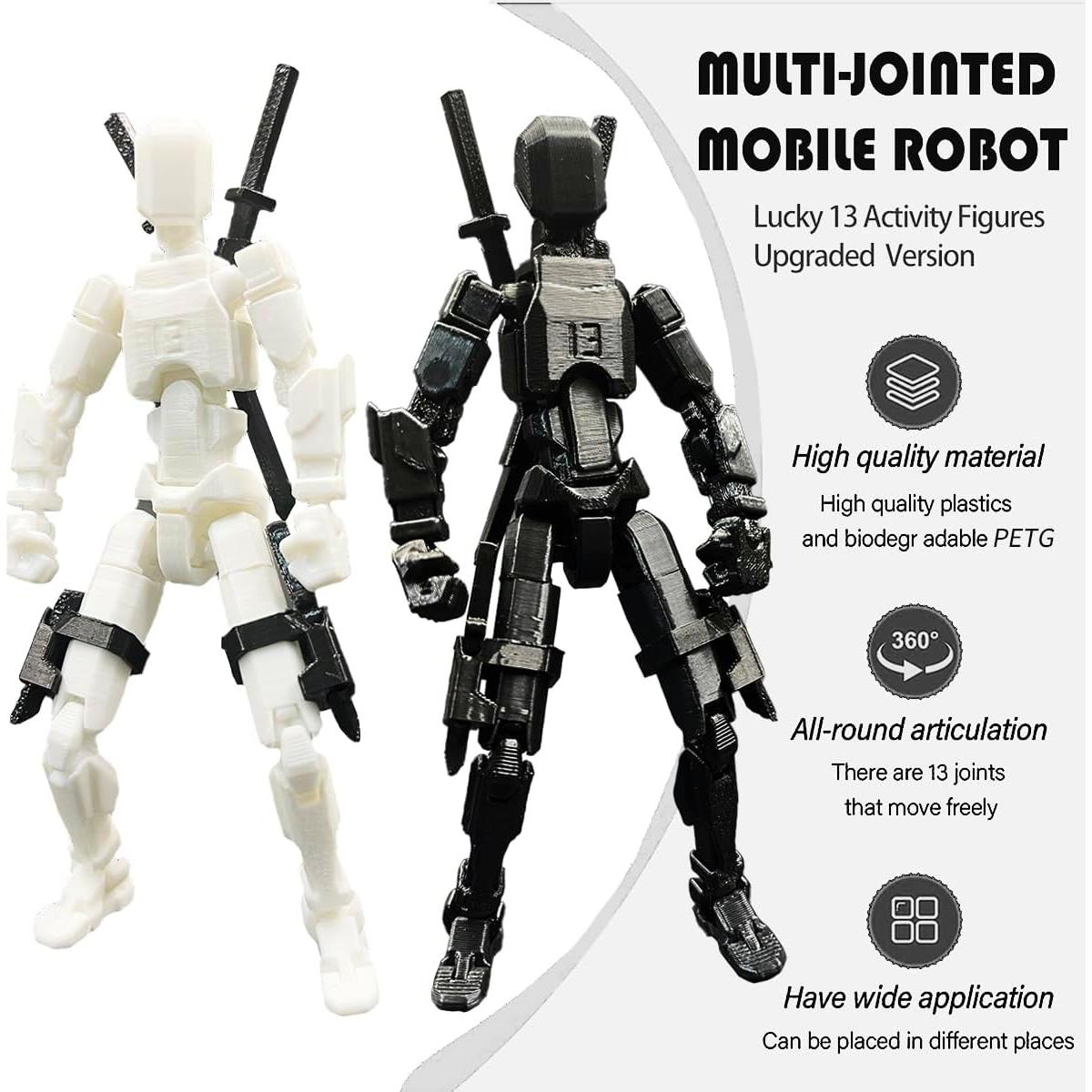 Conjunto de Figuras de Acción Titan 13 - 2 Pcs Multi-Articuladas