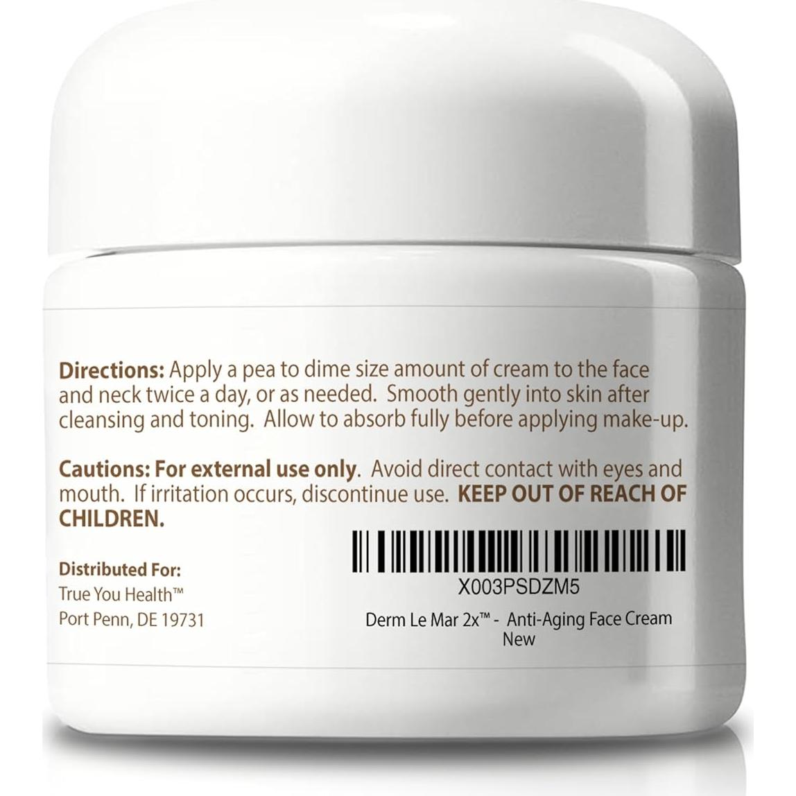 Crema Facial Anti-Envejecimiento Derm Le Mar 2x - 2 Meses