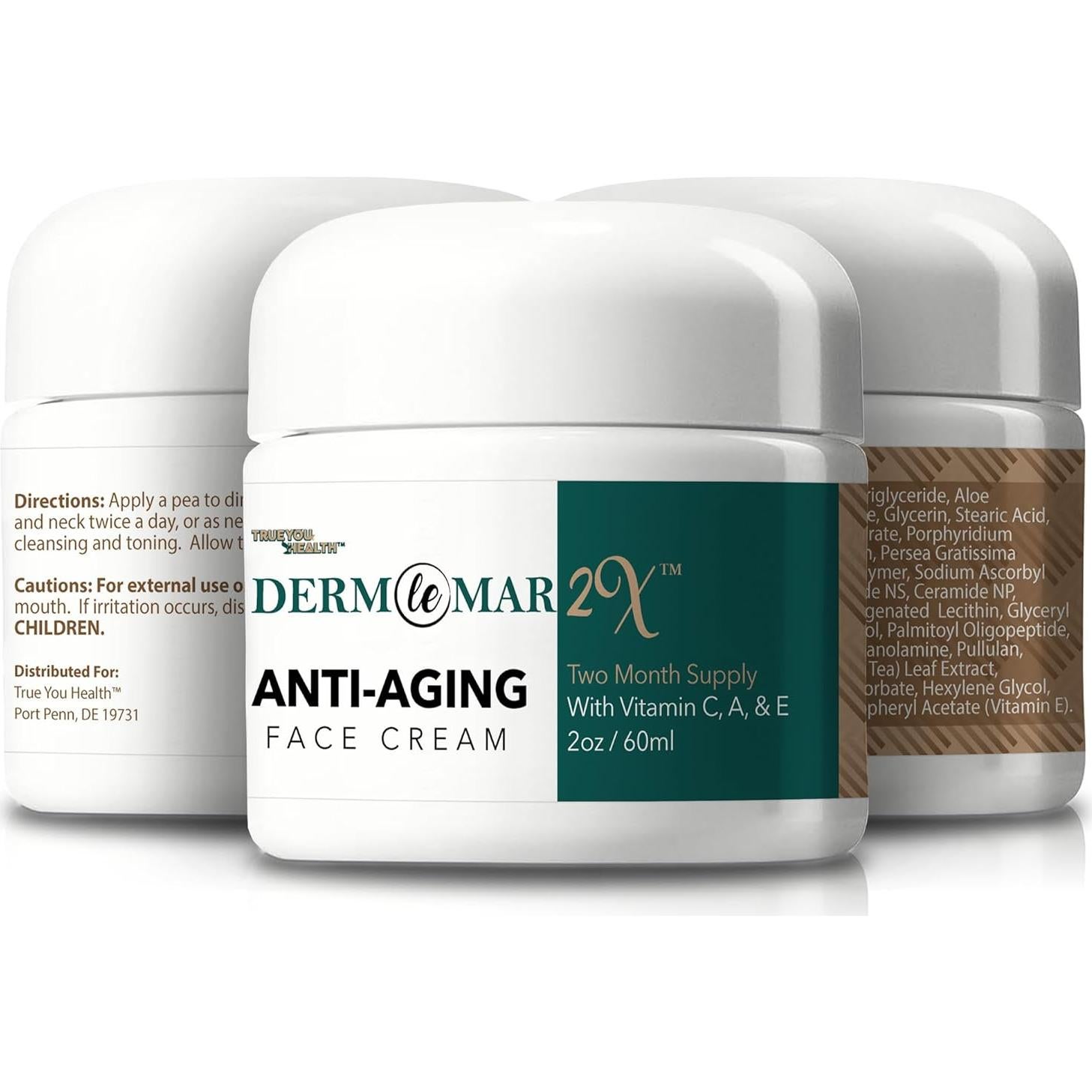 Crema Facial Anti-Envejecimiento Derm Le Mar 2x - 2 Meses