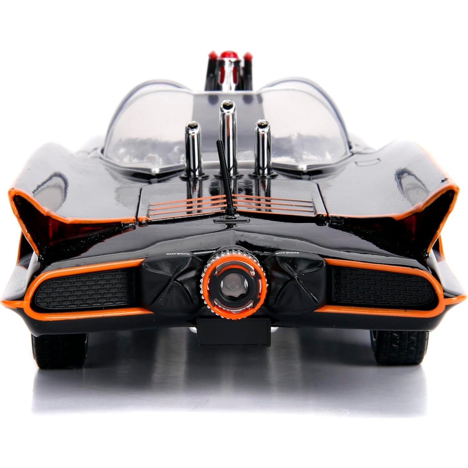 Batmóvil Jada 98625 1:18 con figuras de Batman y Robin