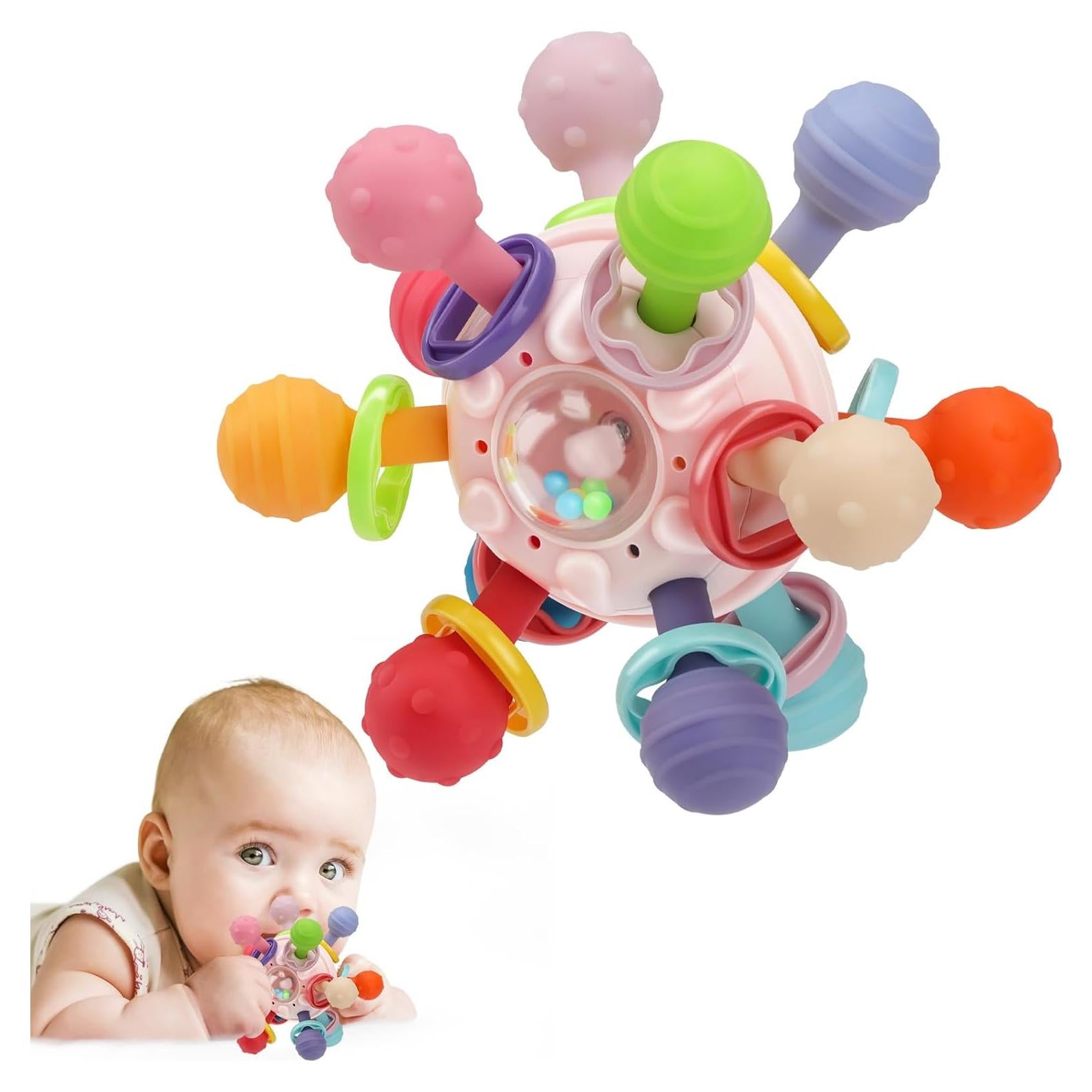 TOHIBEE Juguete Sensorial para Bebés 0-12 Meses Rosa