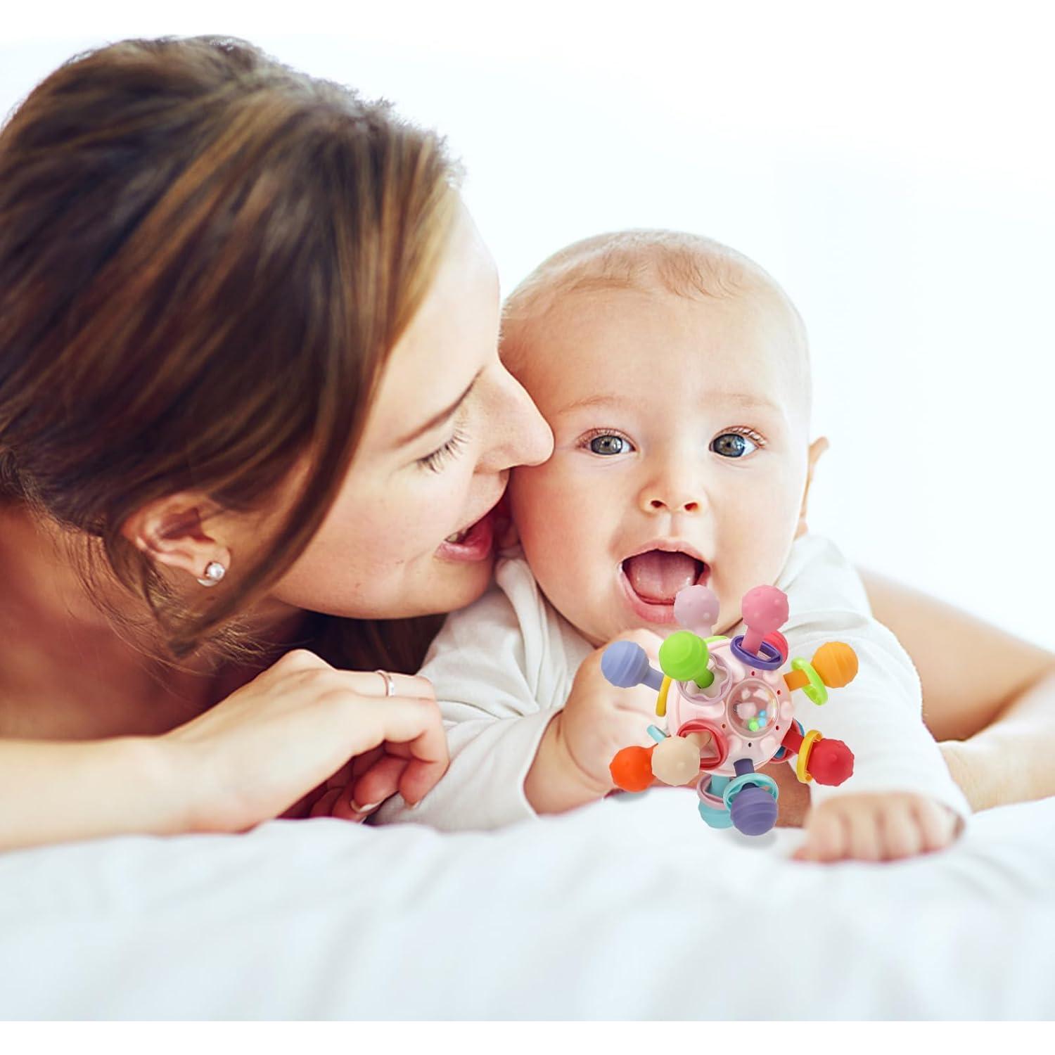 TOHIBEE Juguete Sensorial para Bebés 0-12 Meses Rosa