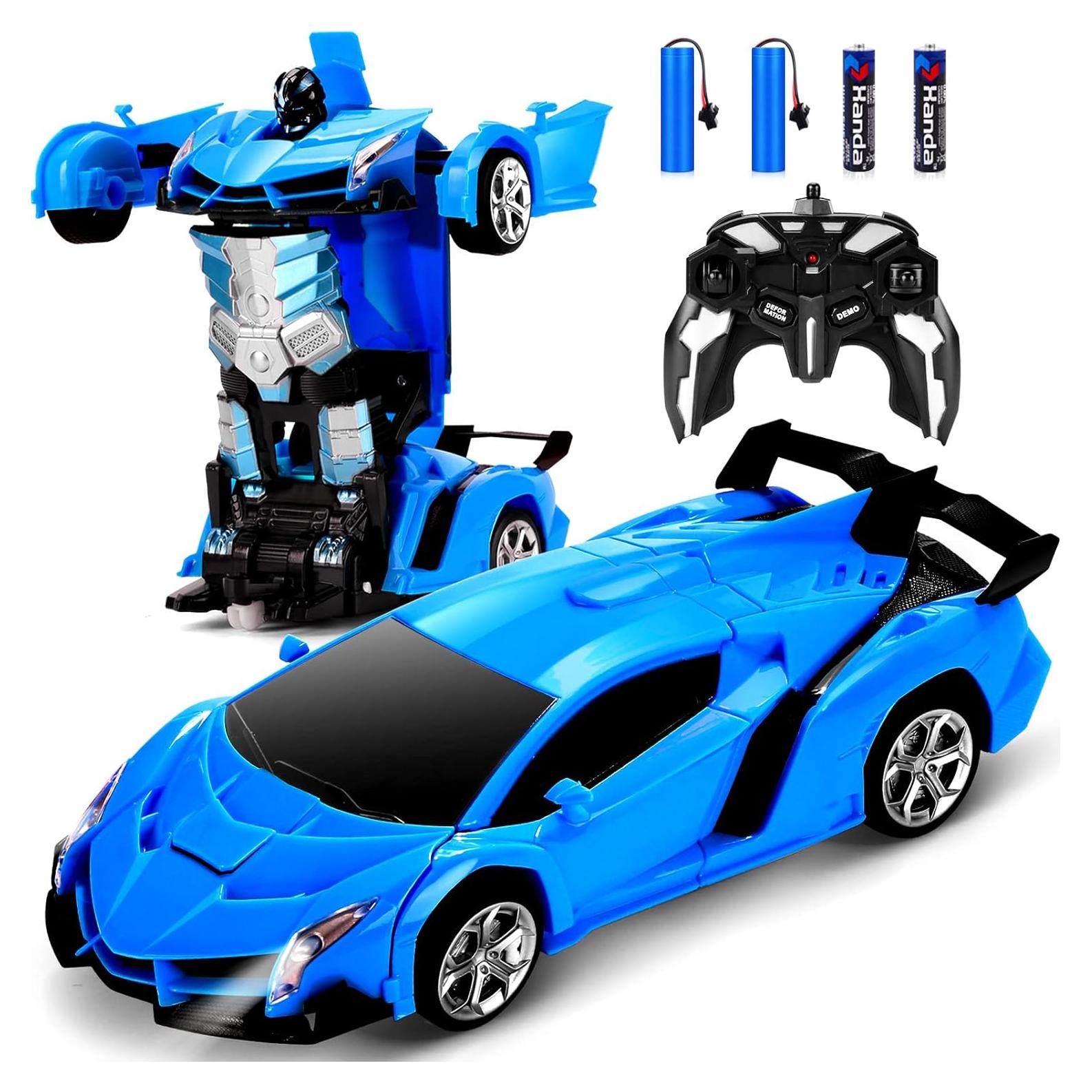 Coche RC Dolanus Transformable en Robot 360° - Azul