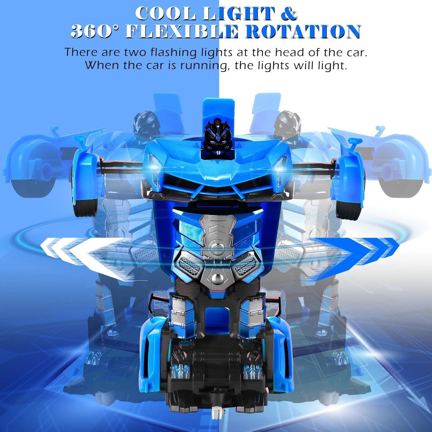 Coche RC Dolanus Transformable en Robot 360° - Azul