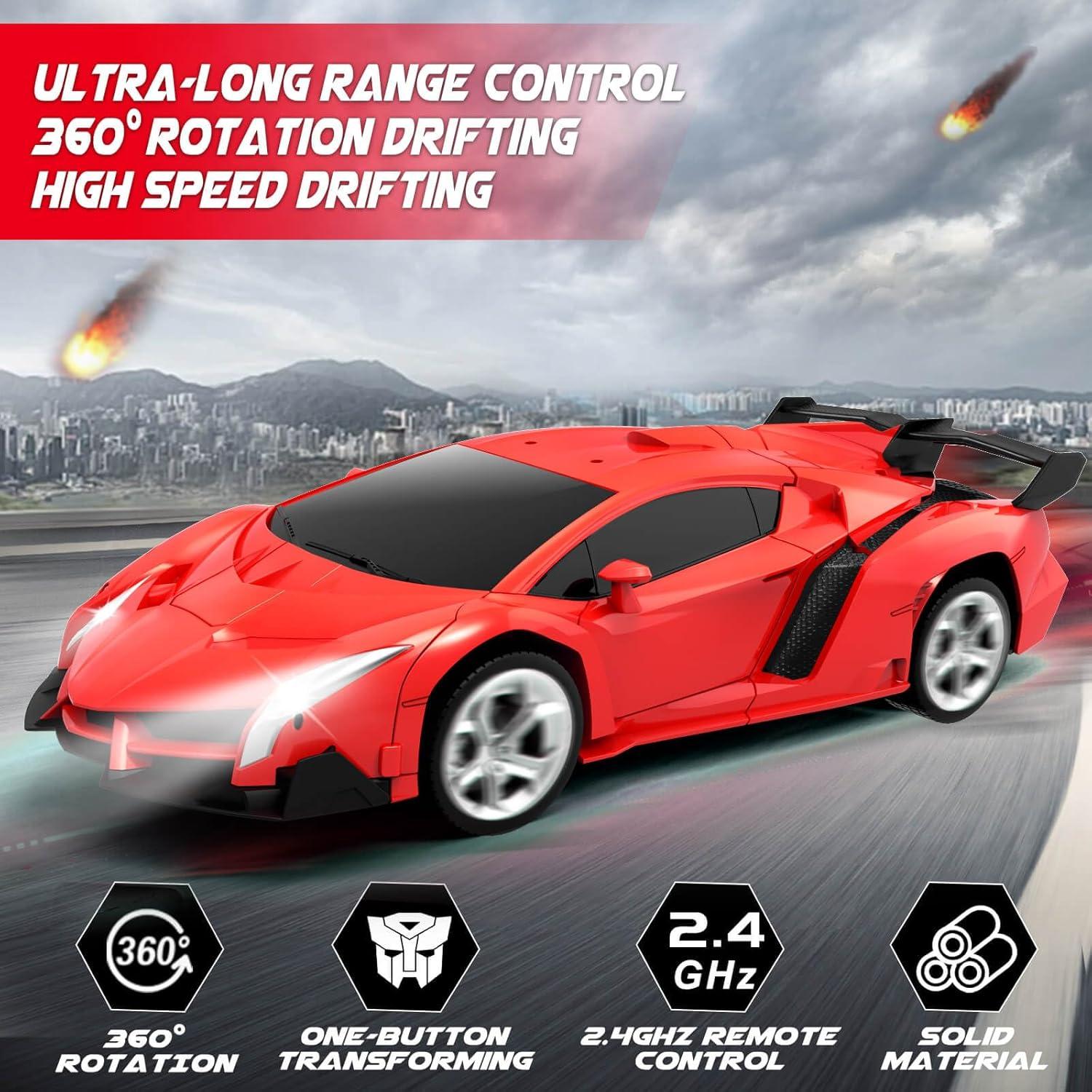Coche RC Transformador Dolanus 278 - 360° y Control 2.4GHz