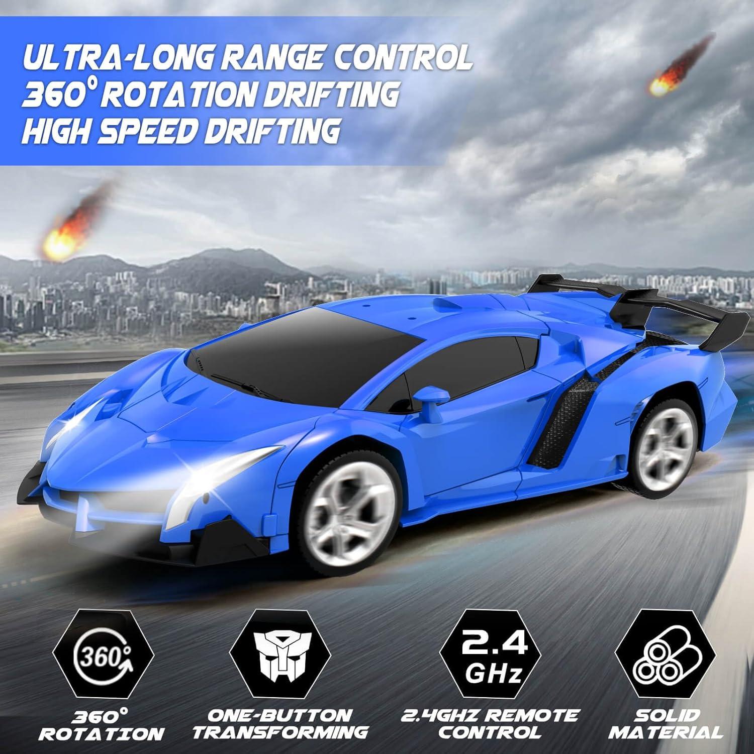 Coche RC Transformador Dolanus 278 - 360° Giros y Control 50m