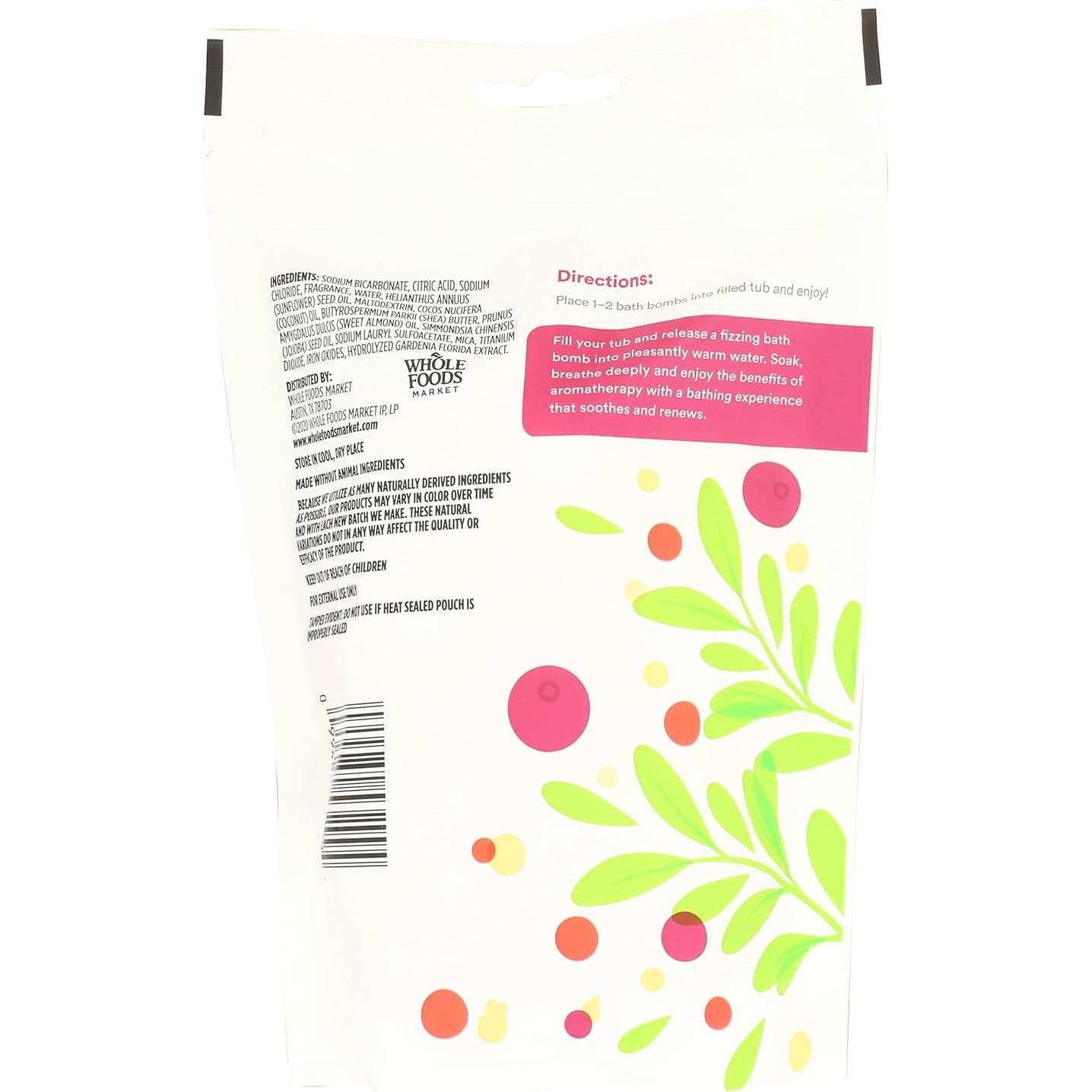 Bomba de Baño Saffron Winterberry 365 Whole Foods 5 Unidades