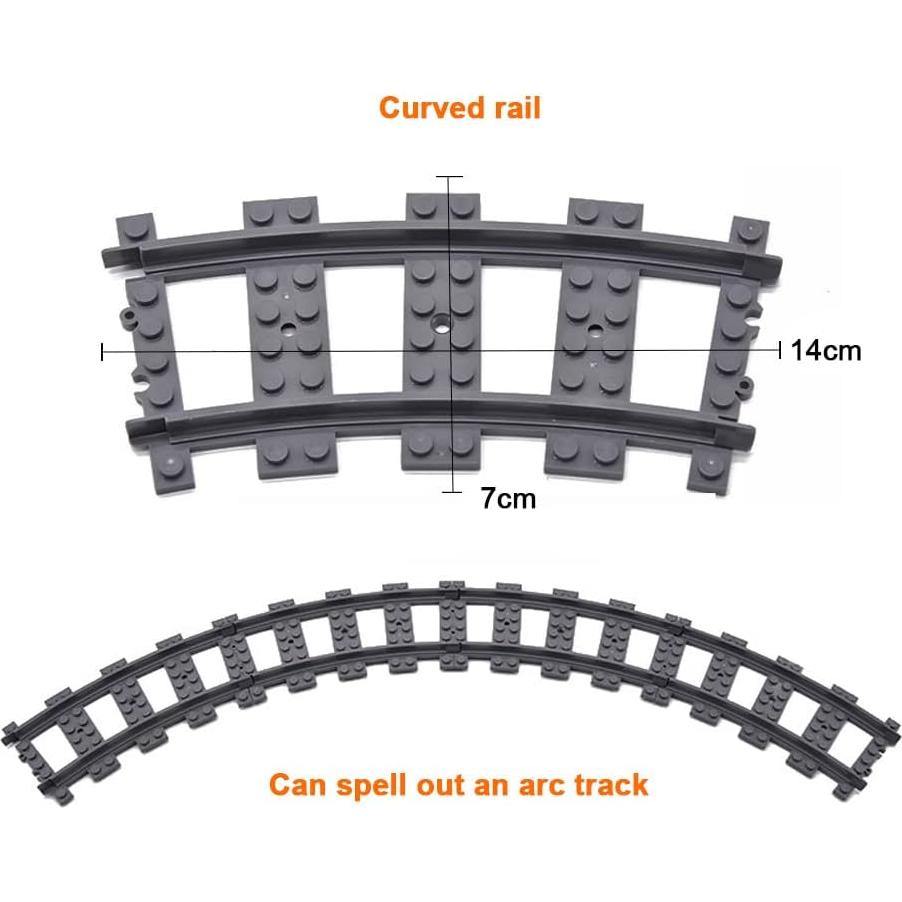 MISINI Kit de Vías de Tren de Ciudad 39 Piezas 0.68 kg