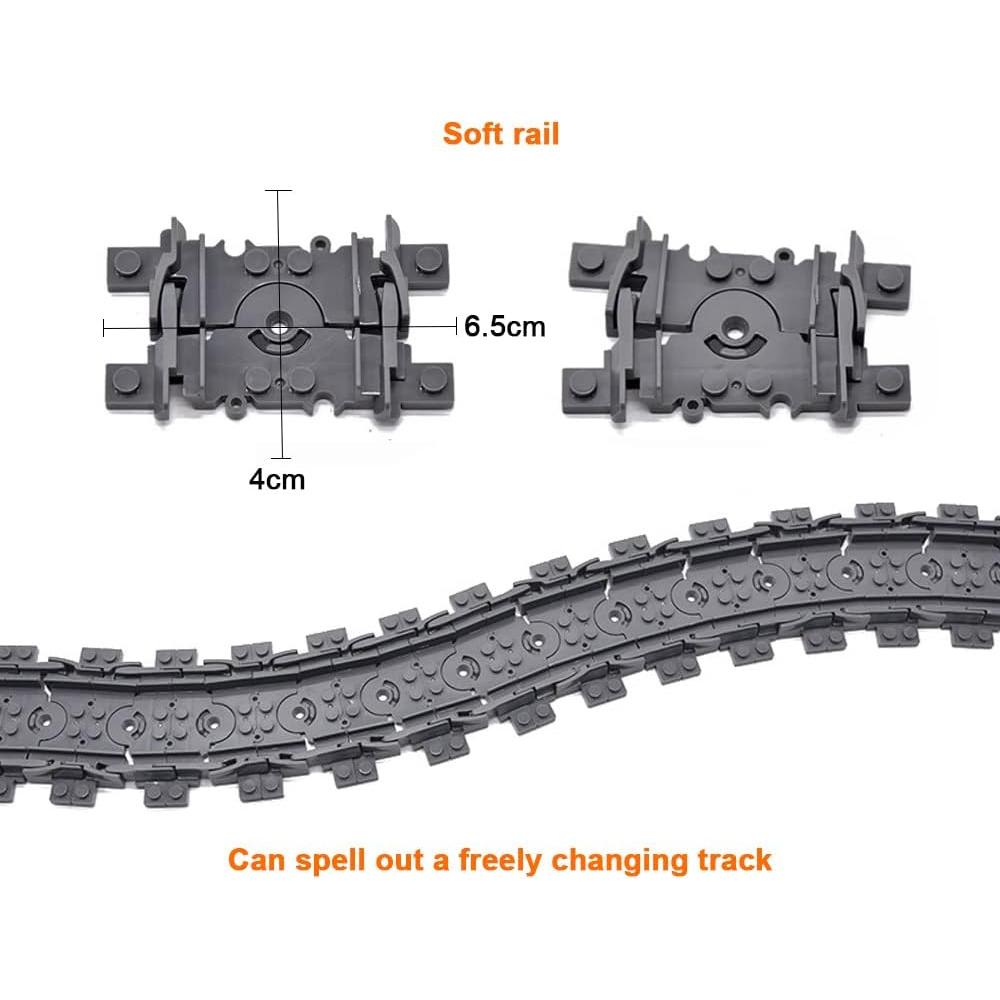 MISINI Kit de Vías de Tren de Ciudad 39 Piezas 0.68 kg