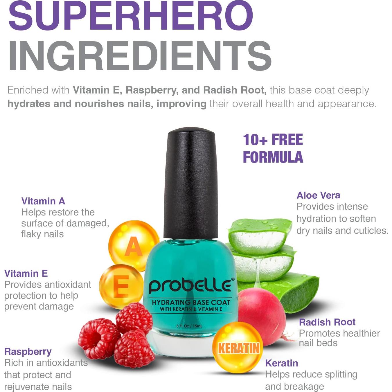 Base Hidratante Probelle para Uñas Secas y Frágiles 81g