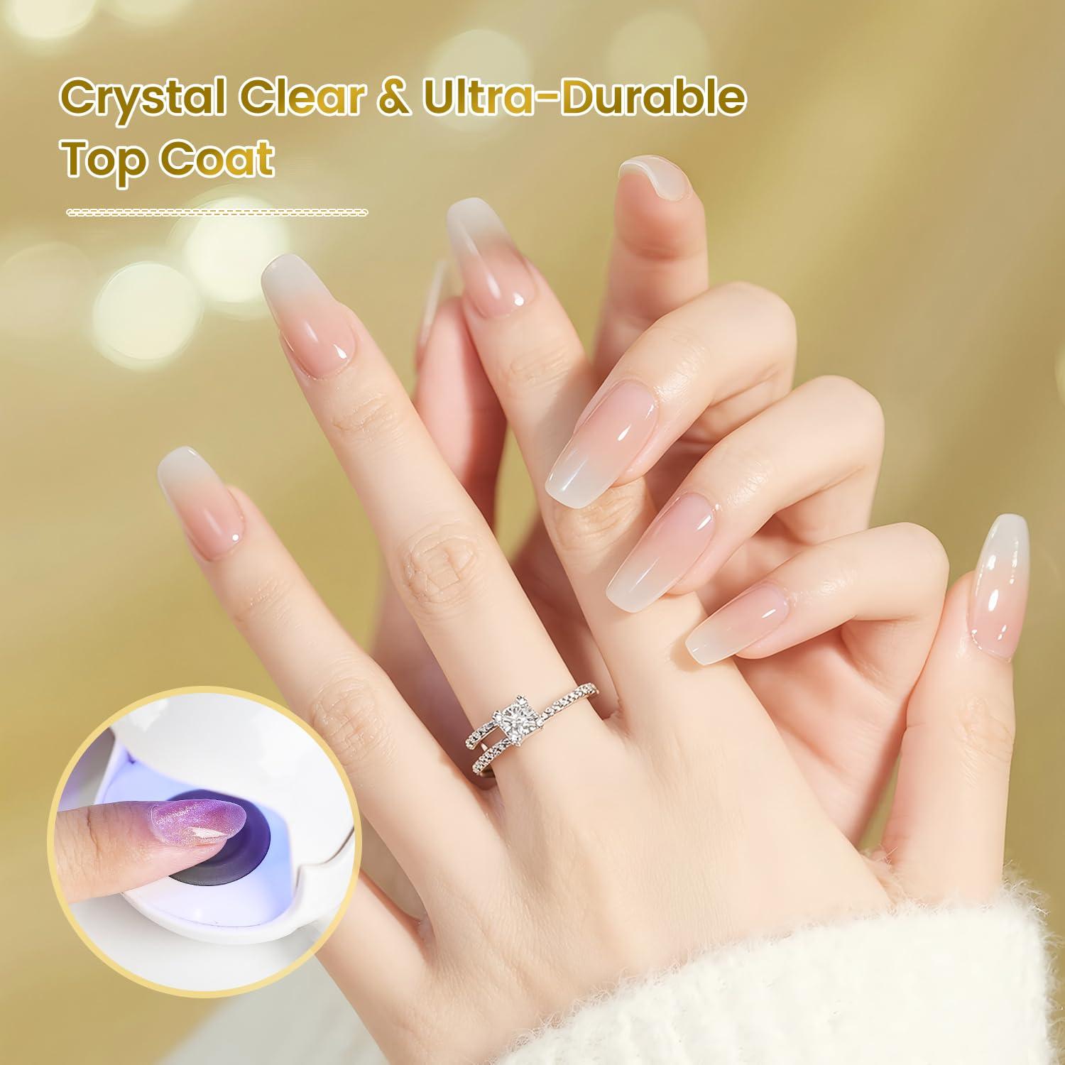 Top Coat de Gel JODSONE 16.5ml Transparente Alta Dureza