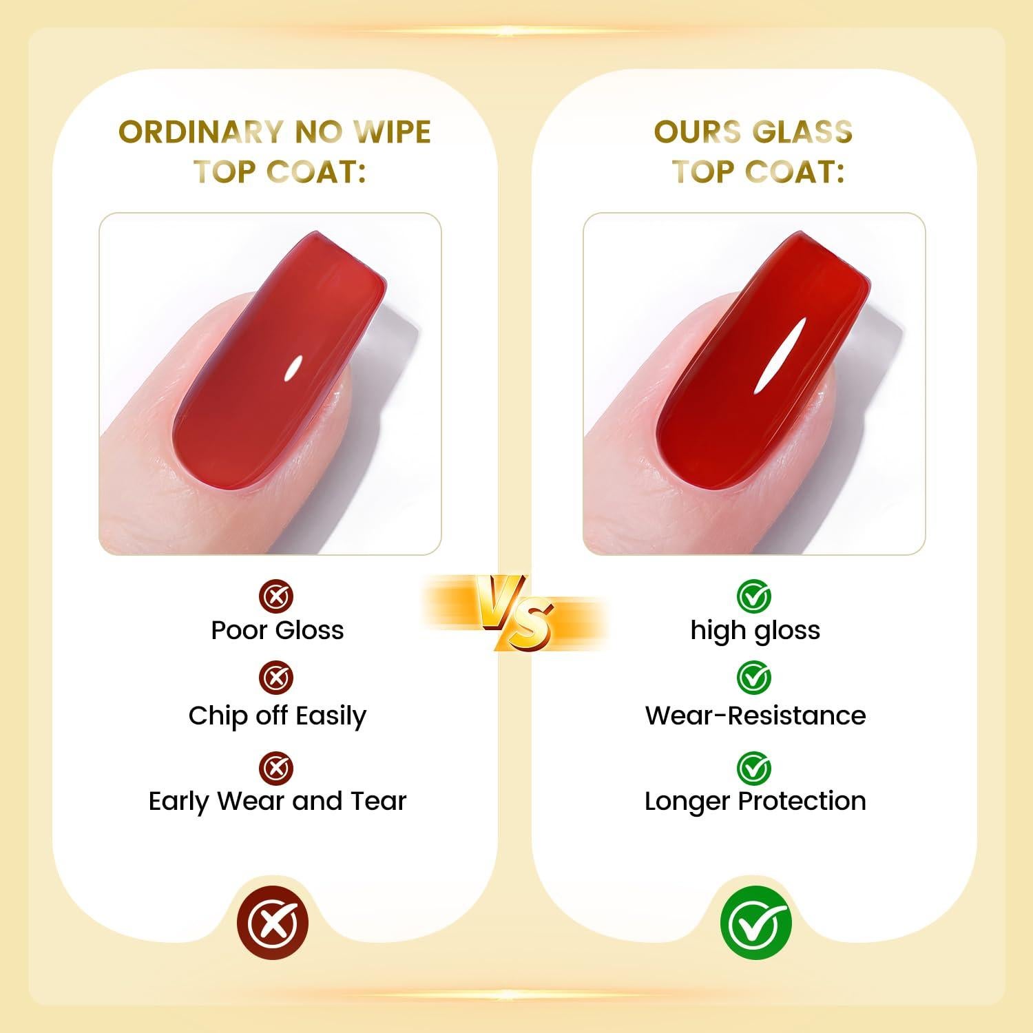 Top Coat de Gel JODSONE 16.5ml Transparente Alta Dureza