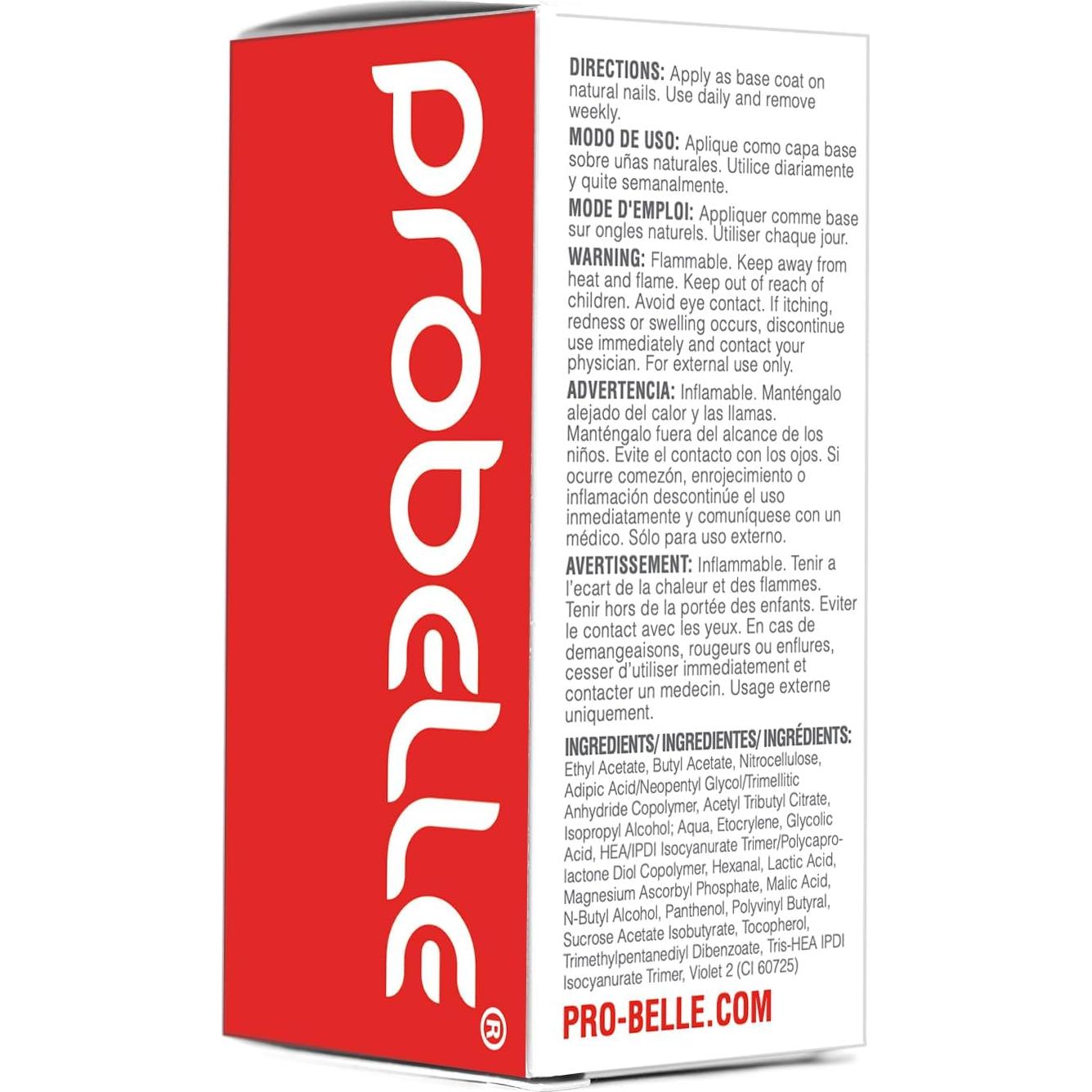 Endurecedor de Uñas ProBelle 14g - Tratamiento Reparador Transparente