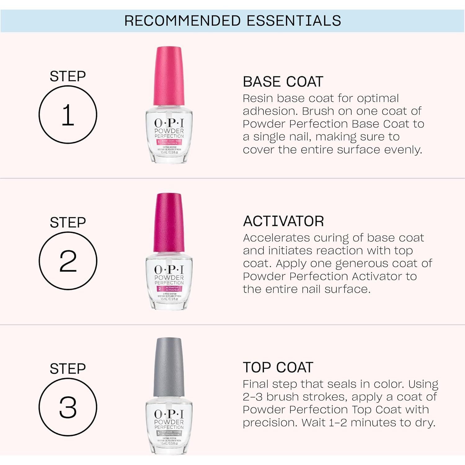 Polvo de Uñas OPI Powder Perfection Rosa Suave 42g