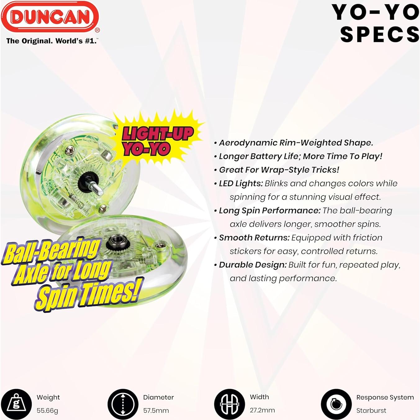 Yo-Yo Duncan Pulse LED Intermedio Rojo 55.6g 5.74cm