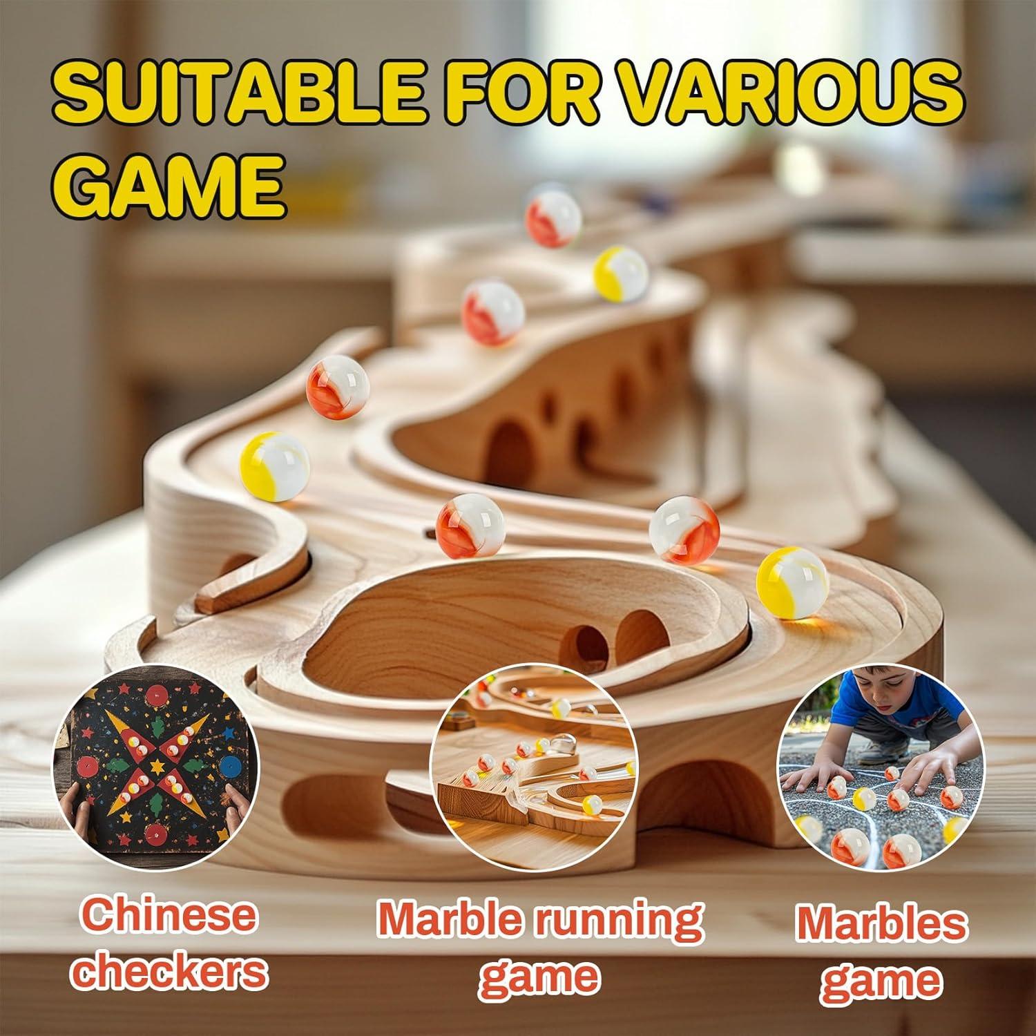 Canicas de Vidrio Sukh 70 Pcs Ojos de Gato 16mm Decorativas