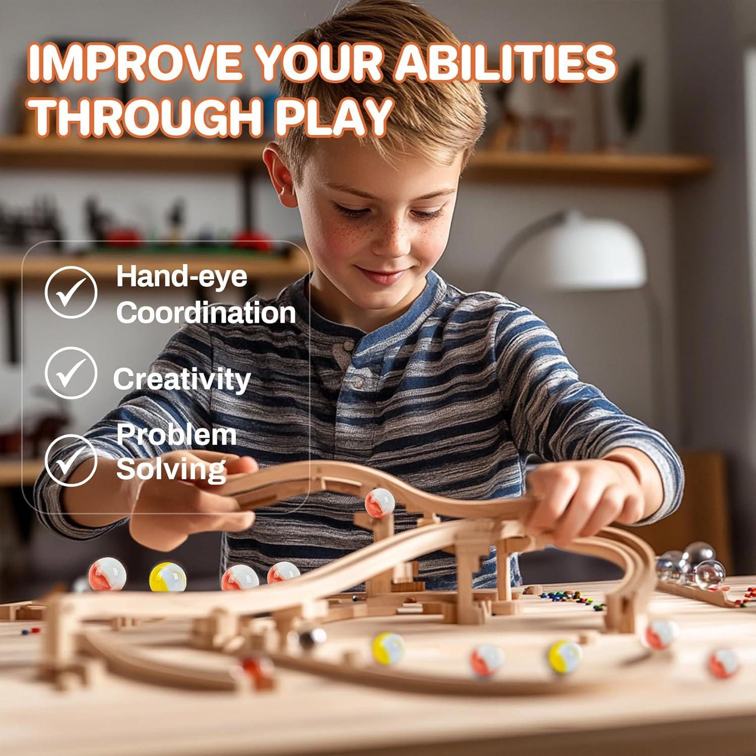 Canicas de Vidrio Sukh 70 Pcs Ojos de Gato 16mm Decorativas