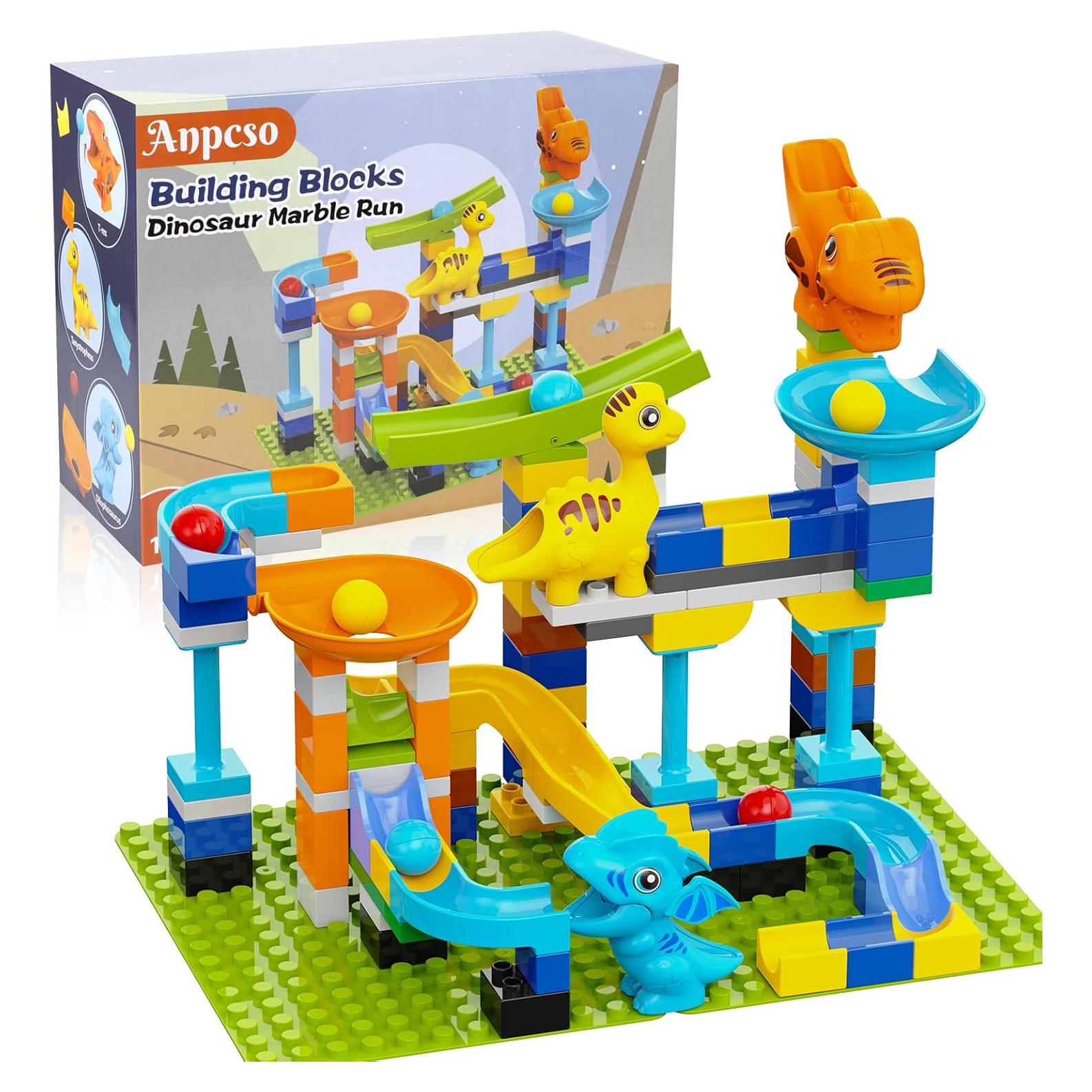 Bloques de Construcción de Carrera de Canicas Anpcso 107 Piezas