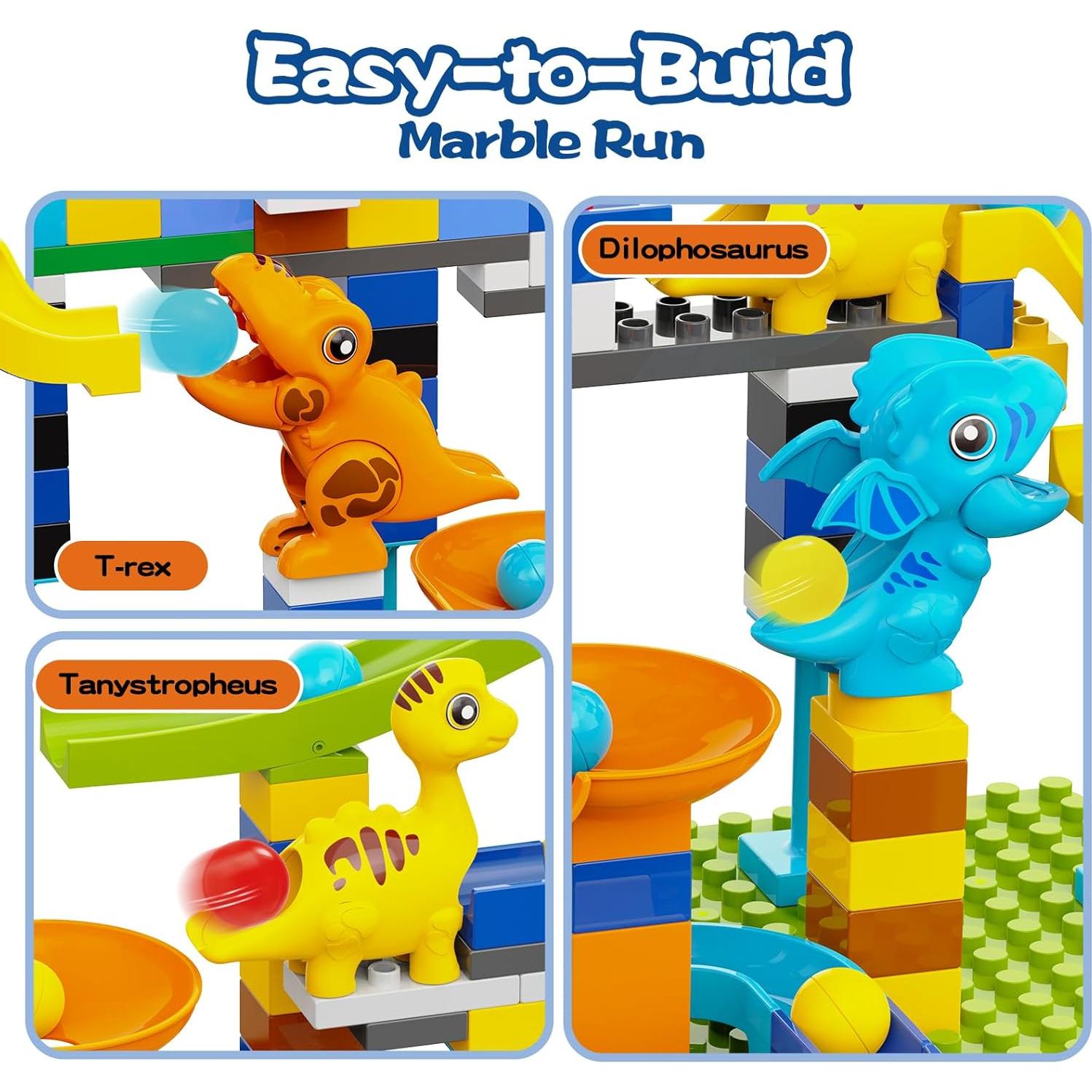 Bloques de Construcción de Carrera de Canicas Anpcso 107 Piezas