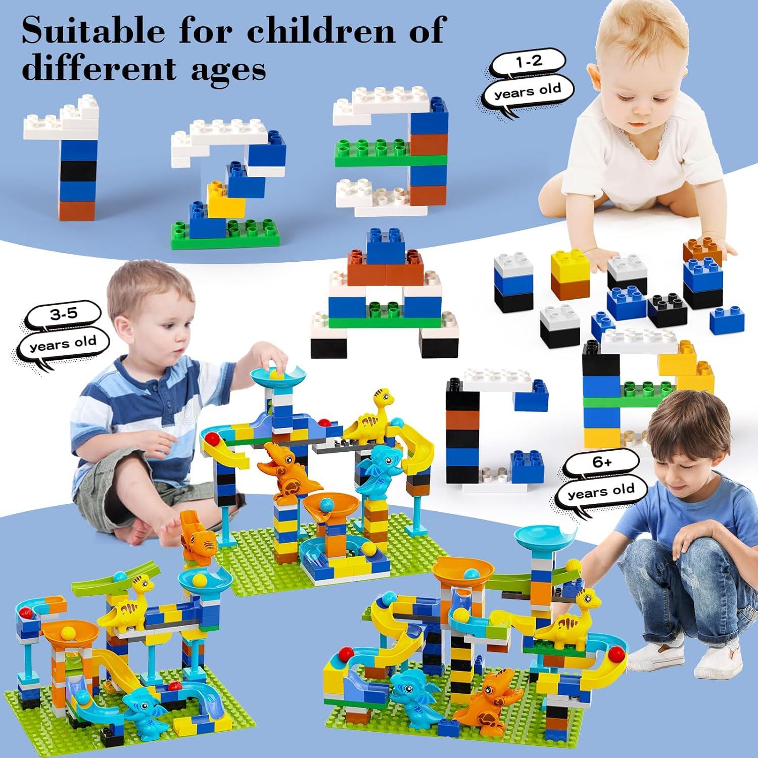 Bloques de Construcción de Carrera de Canicas Anpcso 107 Piezas