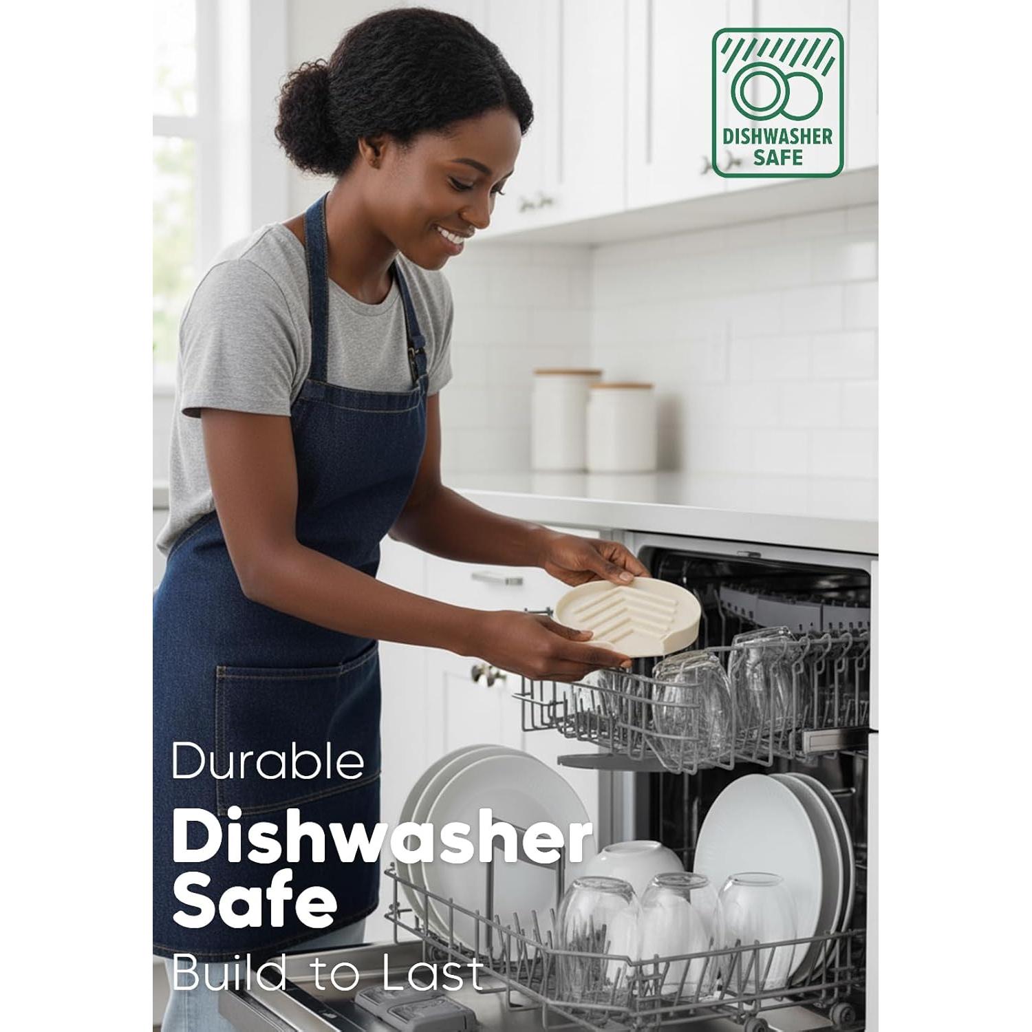 Soporte para Esponjas JIEFANYU con Drenaje - Blanco