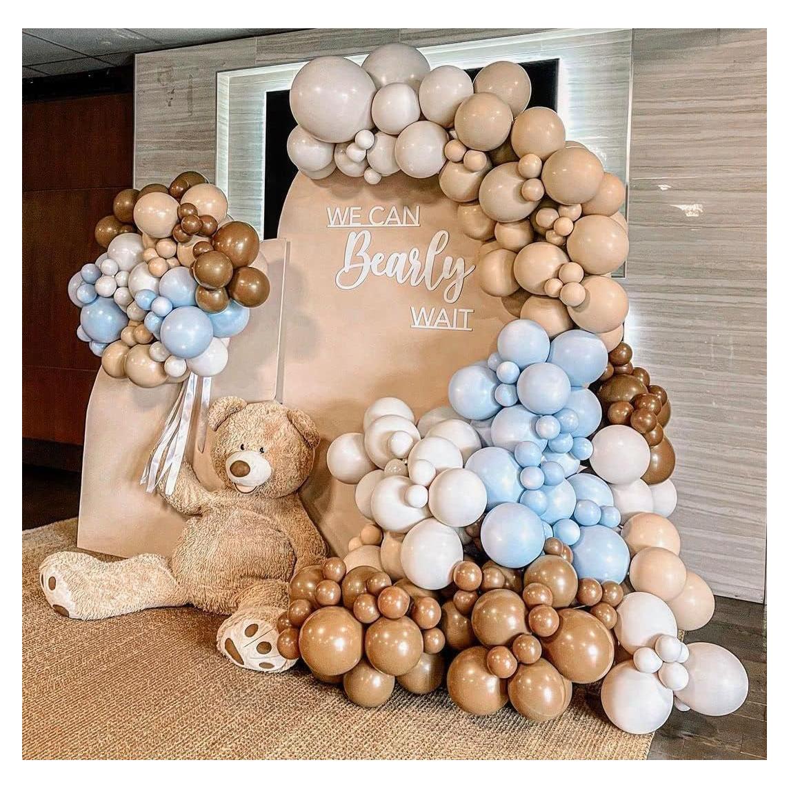 Kit de globos de guirnalda LUXURparty azul marrón 445g