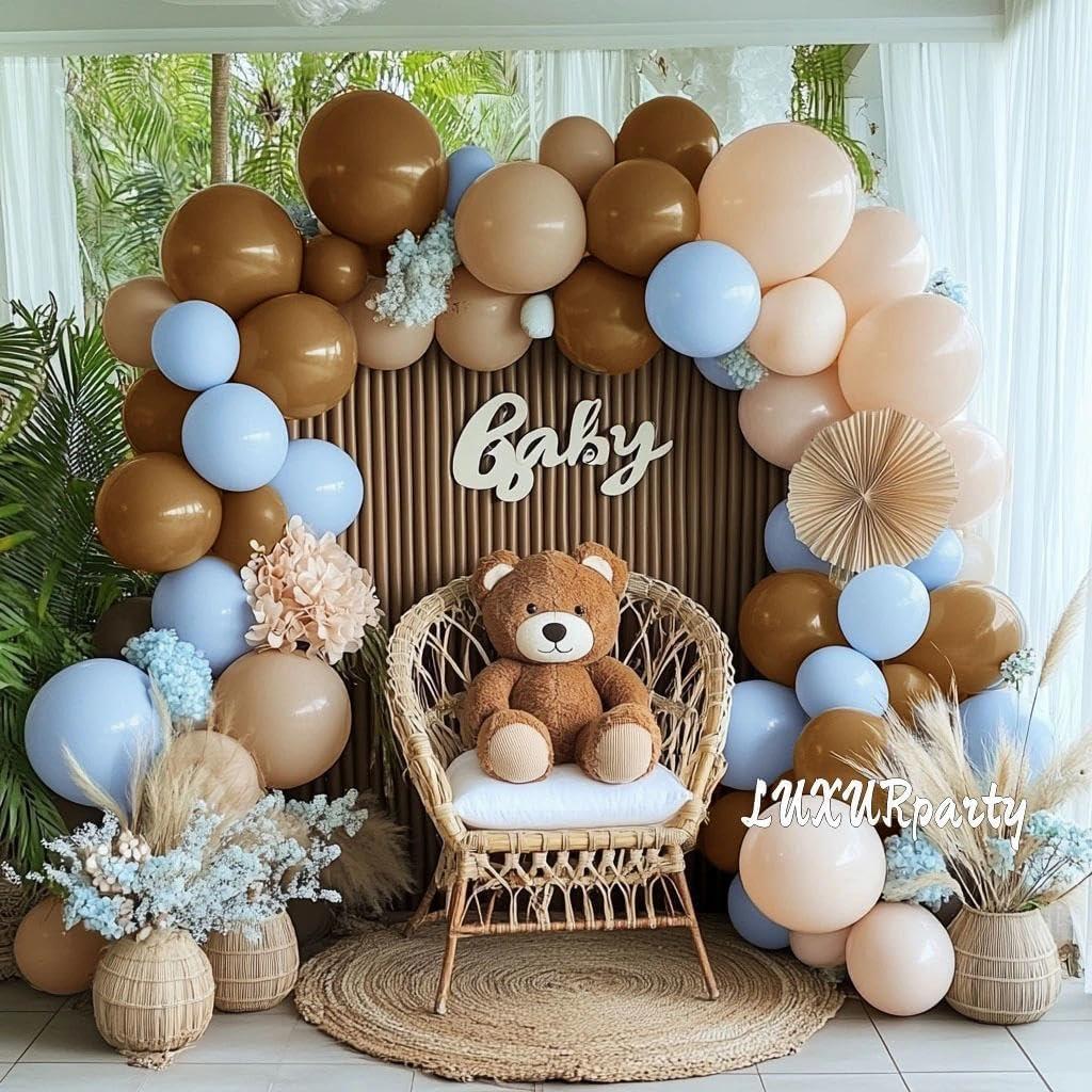 Kit de globos de guirnalda LUXURparty azul marrón 445g