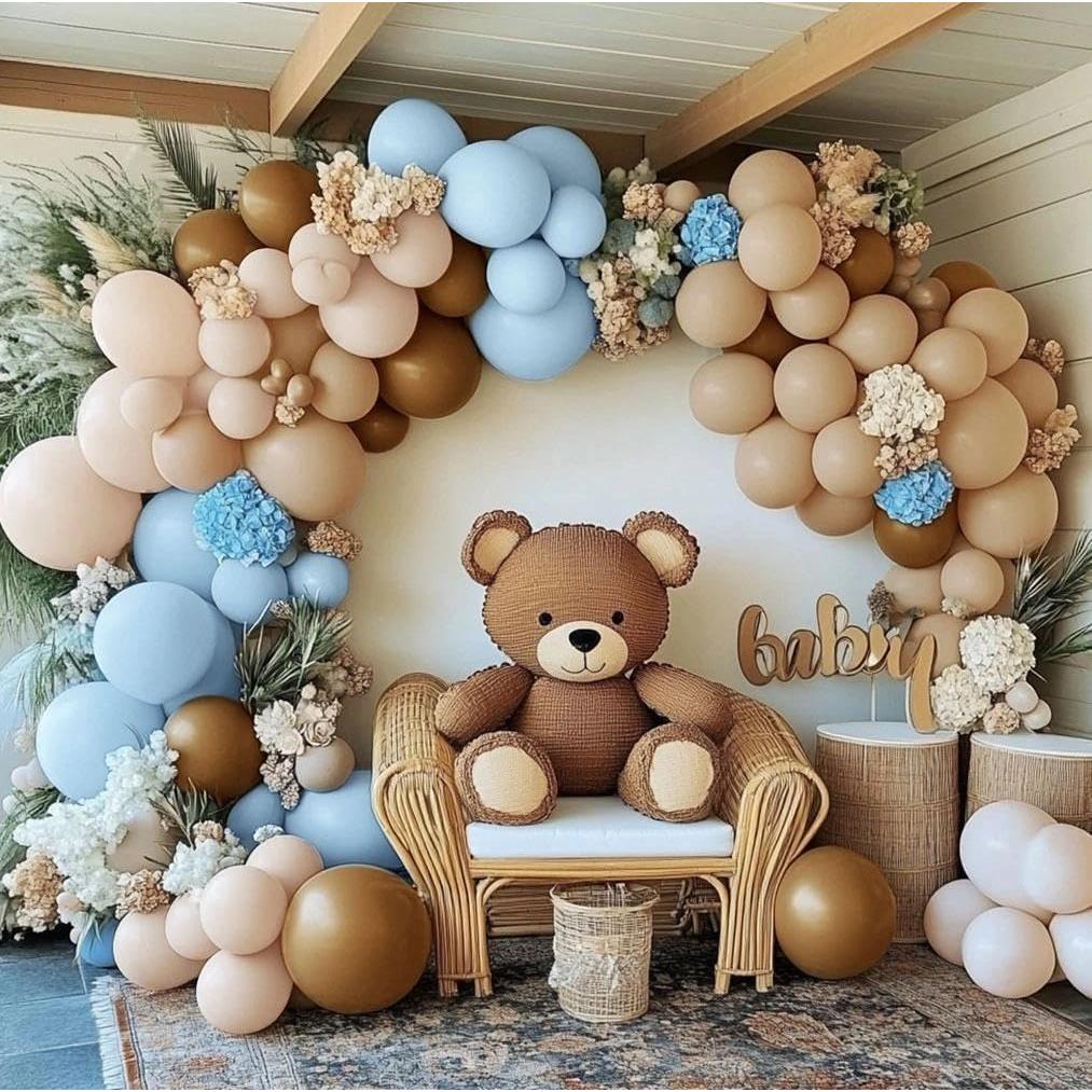 Kit de globos de guirnalda LUXURparty azul marrón 445g