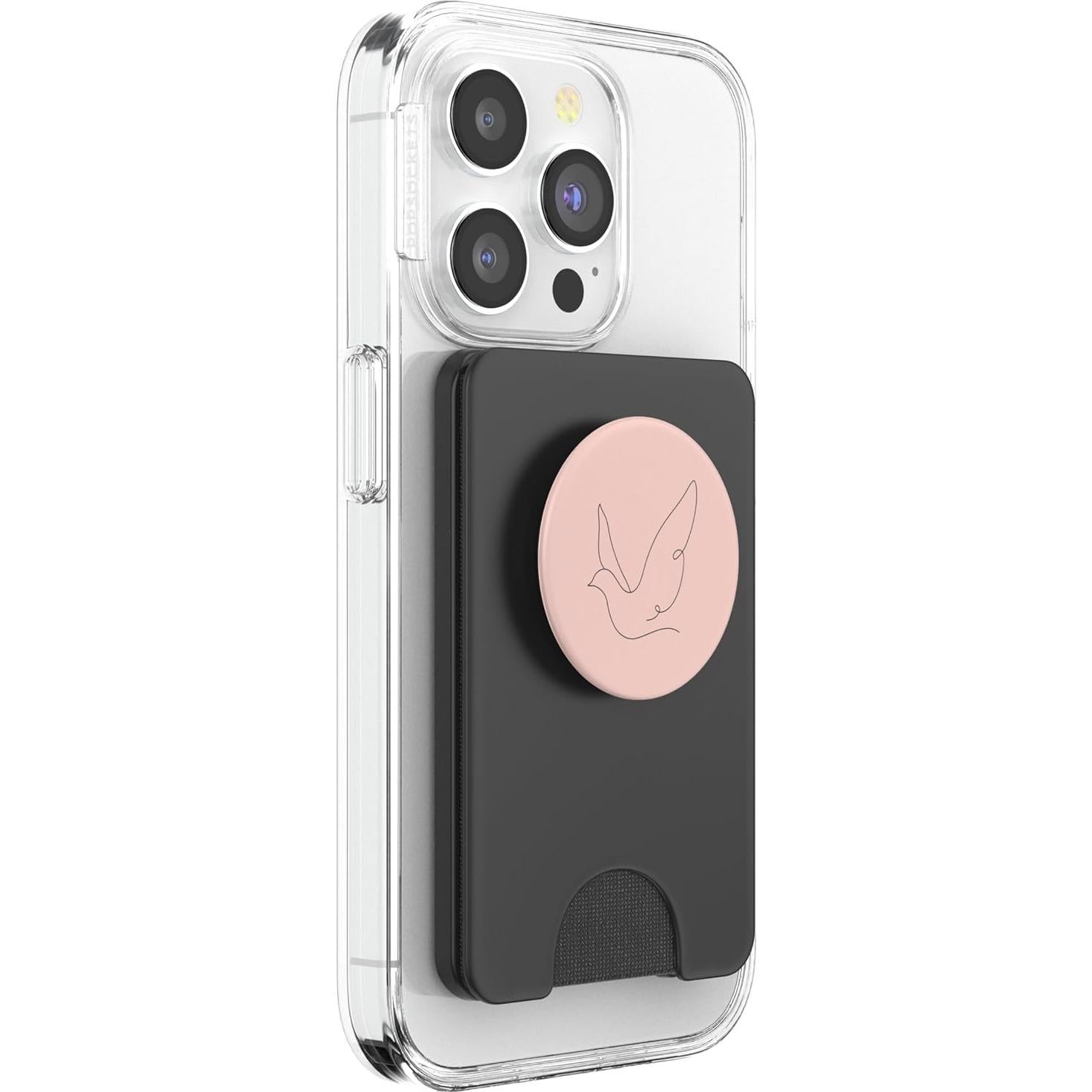 PopWallet Magnético PopSockets Dove Arte Lineal Rosa Pastel