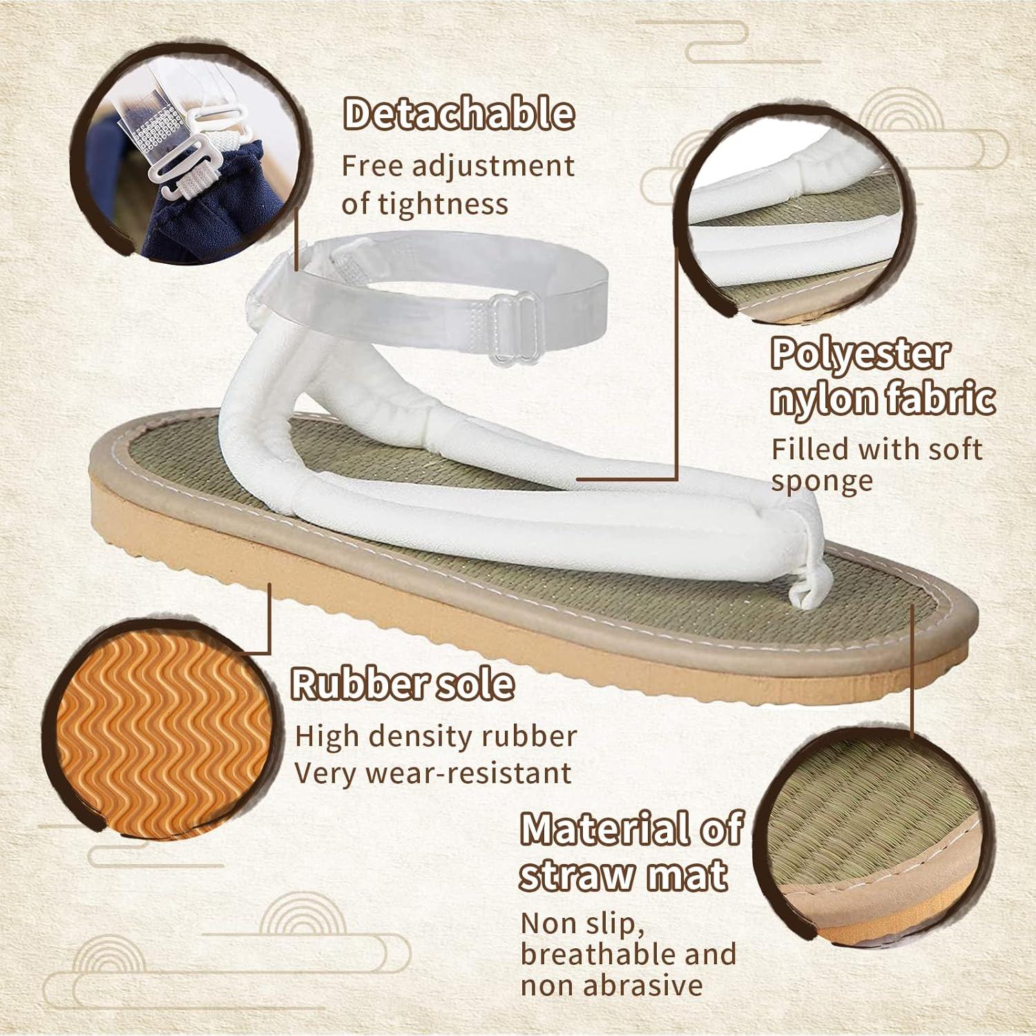 Zapatos Clog Unisex Toyep Cosplay Oshitari Blancos 27.1cm