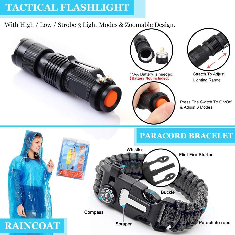 Kit de Supervivencia EMDMAK 16 en 1 para Camping y Emergencias