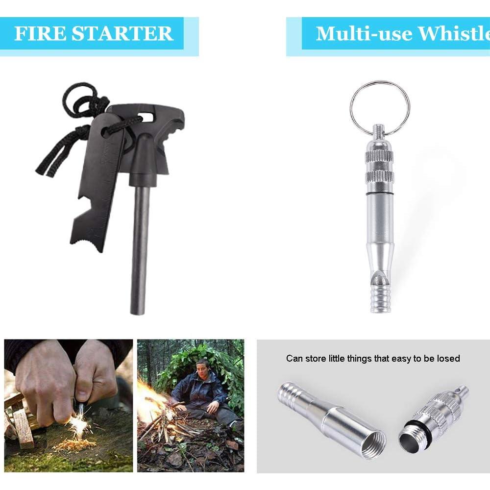 Kit de Supervivencia EMDMAK 16 en 1 para Camping y Emergencias