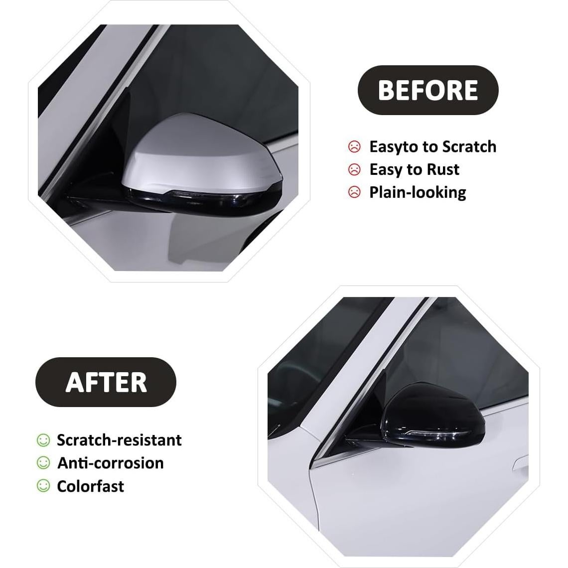 Cubiertas de Espejo Retrovisor JONKOKO para BMW X1 U11 2023-2024