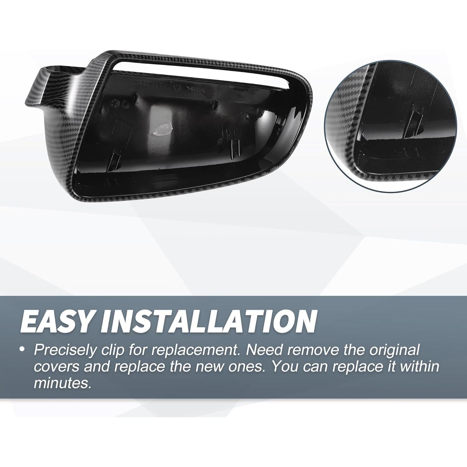 Cubiertas de Espejo Retrovisor Lateral Audi S3 A4 S4 A6 X AUTOHAUX