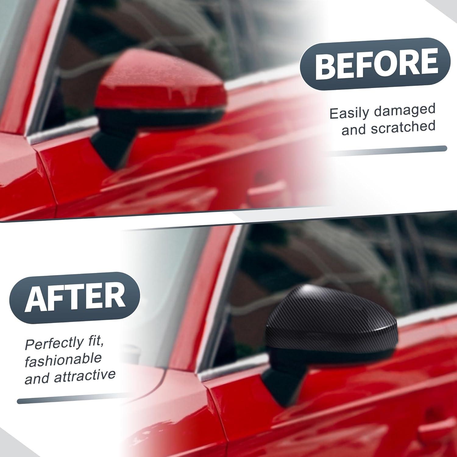 Cubiertas de Espejo Retrovisor Lateral X AUTOHAUX para Audi A3/S3/RS3 2013-2018