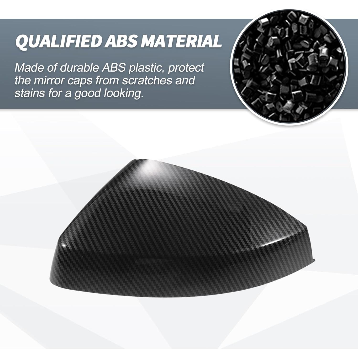 Cubiertas de Espejo Retrovisor Lateral X AUTOHAUX para Audi A3/S3/RS3 2013-2018