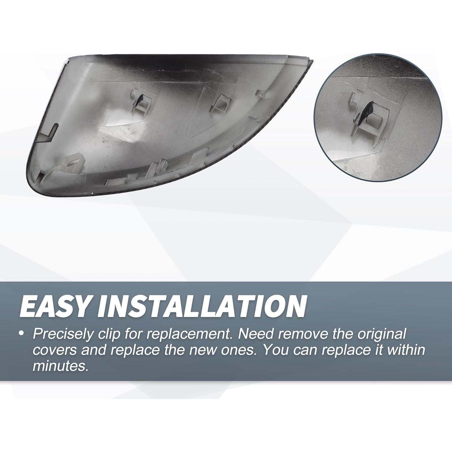 Cubiertas de Espejo Retrovisor Lateral X AUTOHAUX para Audi A3/S3/RS3 2013-2018