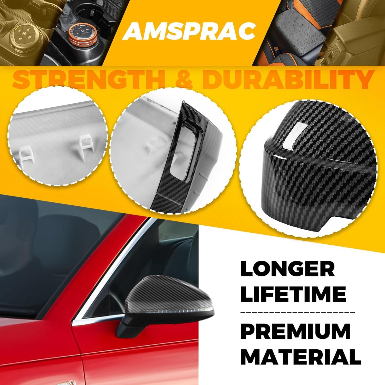 Cubiertas de Espejo Retrovisor Lateral Audi B9 2017-2023 Carbono