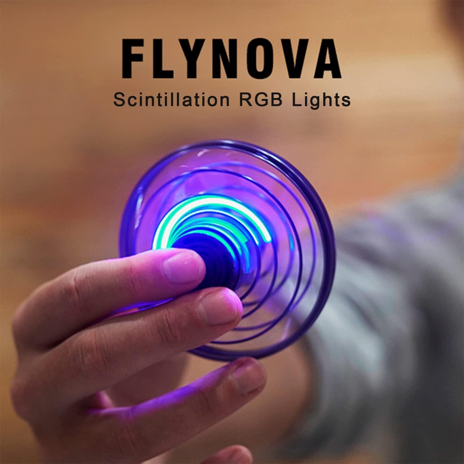 FLYNOVA Hand Operated Mini Drones,2025 UFO Magic Flying Orb Toys with Lights,Hover Boomerang Fidget Spinner,Christmas Birthday Gifts for Boys Girls Teen Age 6 7 8 9 10 11+,Funny Kids Party Favors