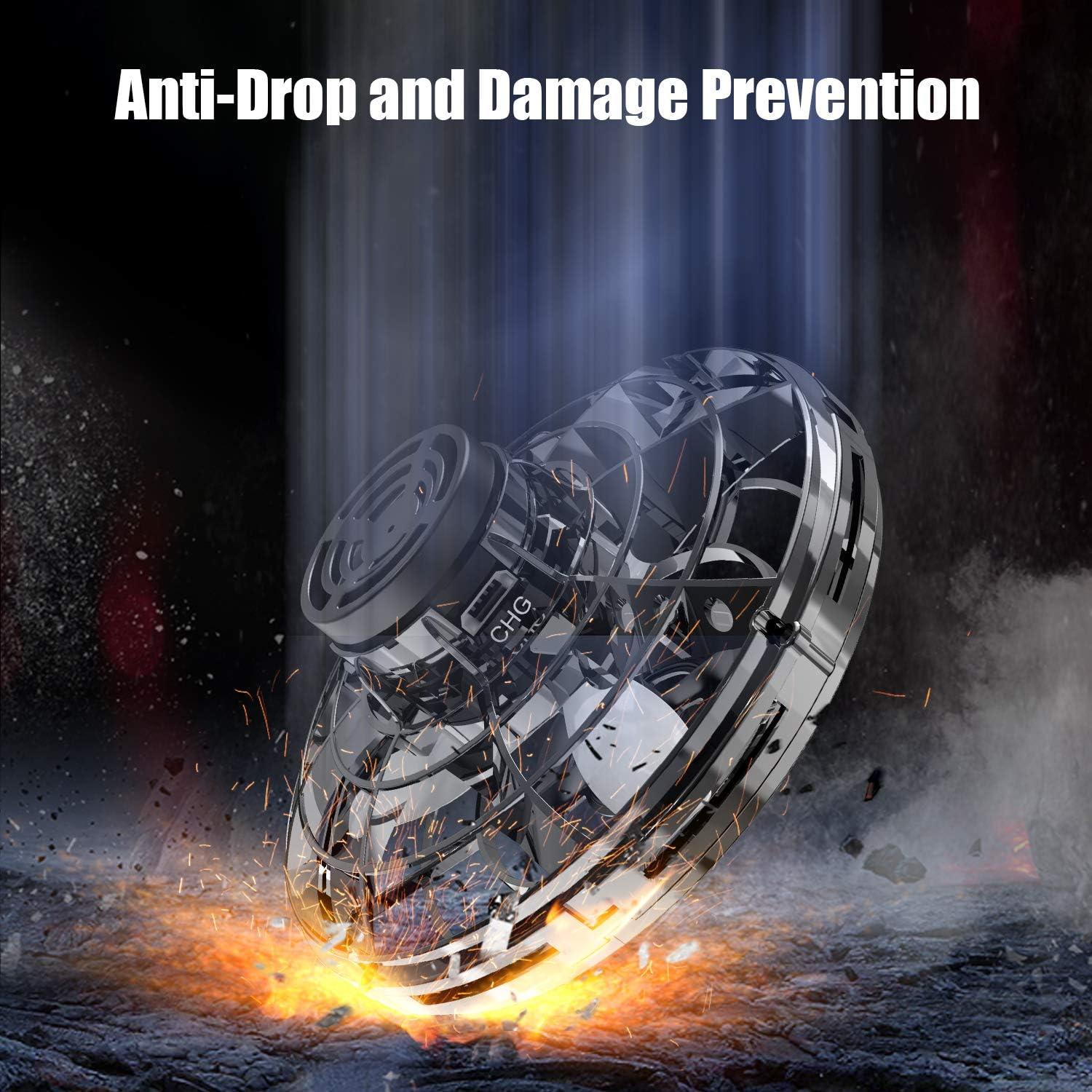 FLYNOVA Hand Operated Mini Drones,2025 UFO Magic Flying Orb Toys with Lights,Hover Boomerang Fidget Spinner,Christmas Birthday Gifts for Boys Girls Teen Age 6 7 8 9 10 11+,Funny Kids Party Favors