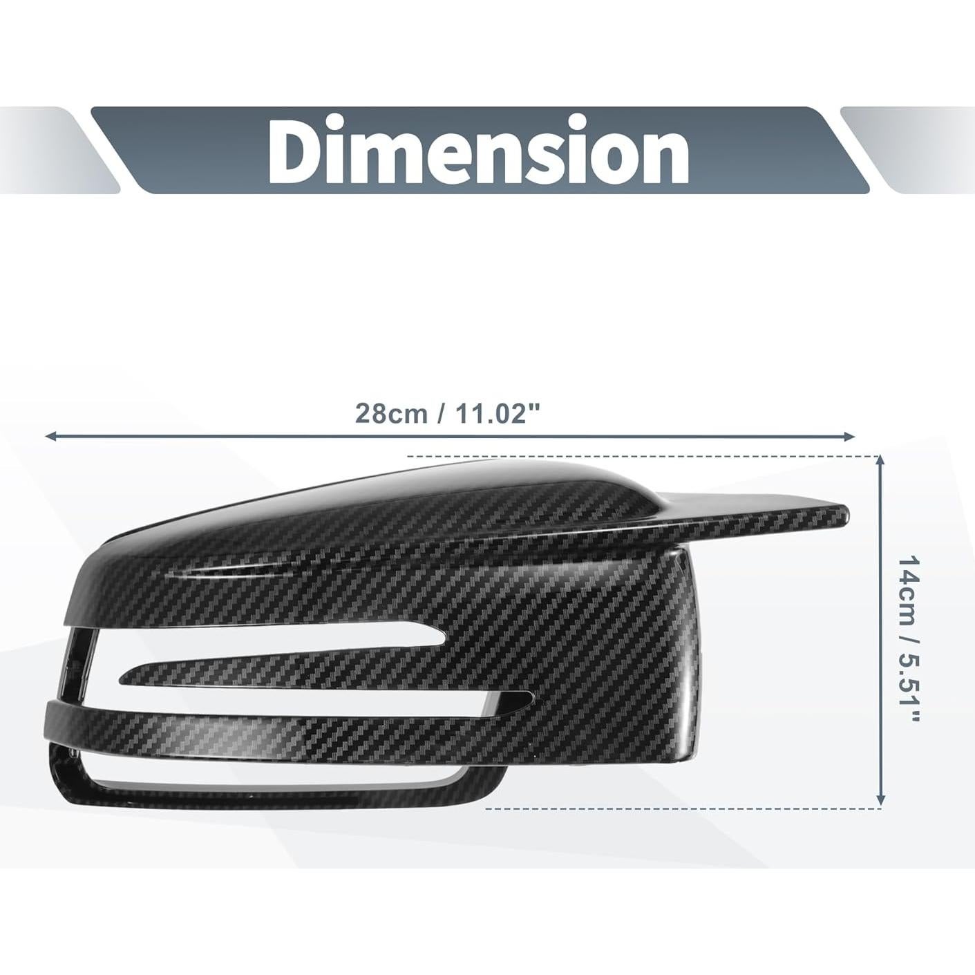 Cubiertas de Espejo Retrovisor X AUTOHAUX para Mercedes-Benz
