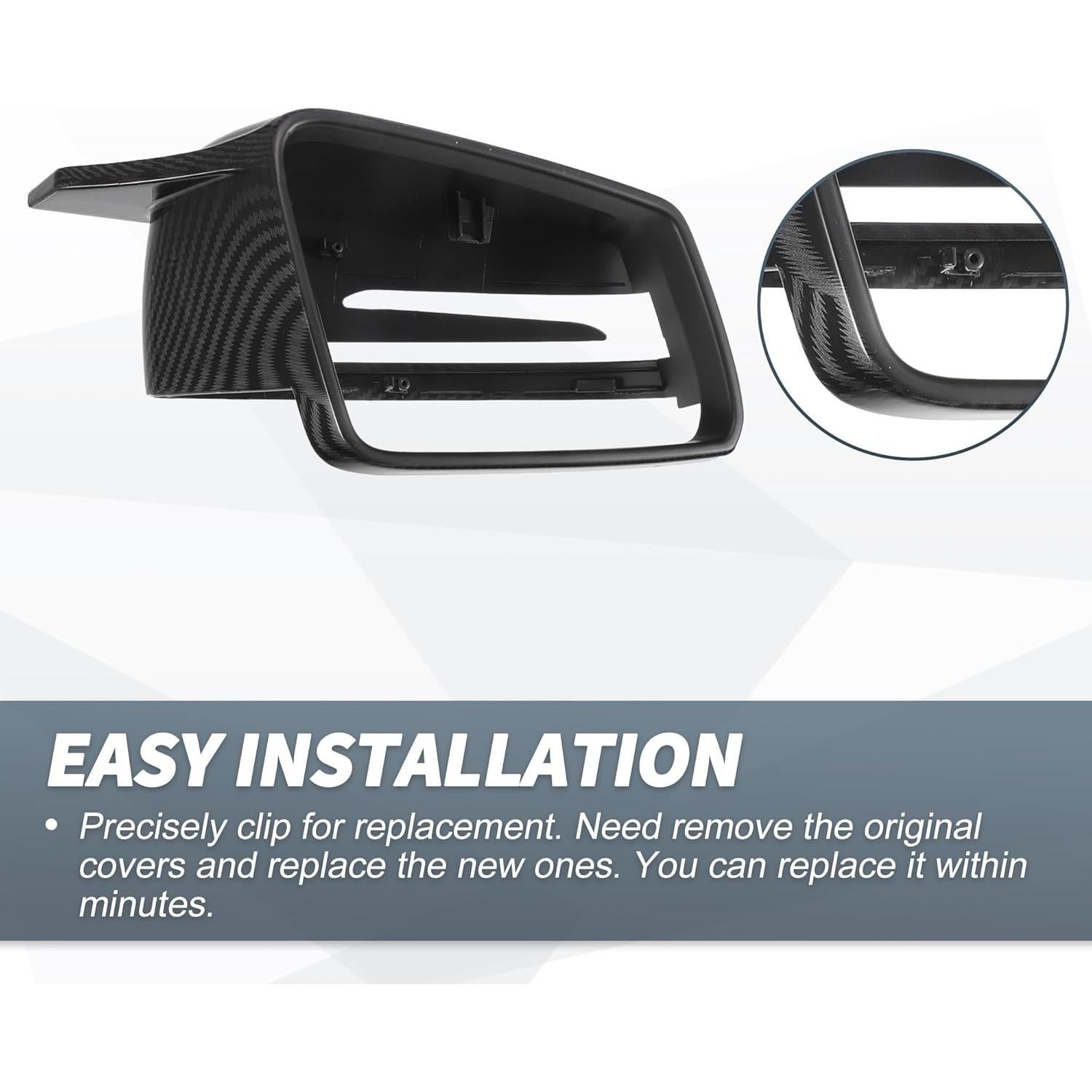 Cubiertas de Espejo Retrovisor X AUTOHAUX para Mercedes-Benz