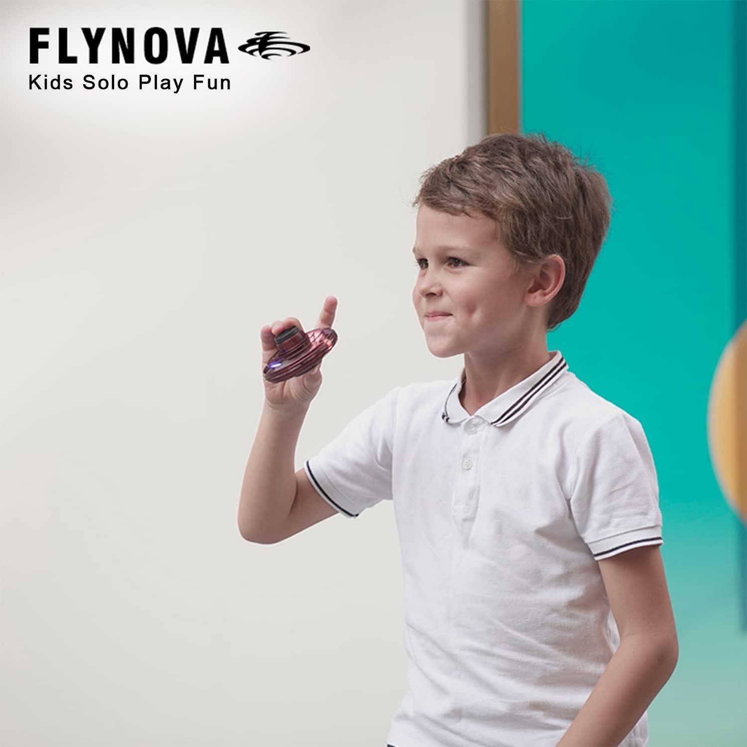 Drone FLYNOVA Mini UFO Spinner con Luces LED 8cm