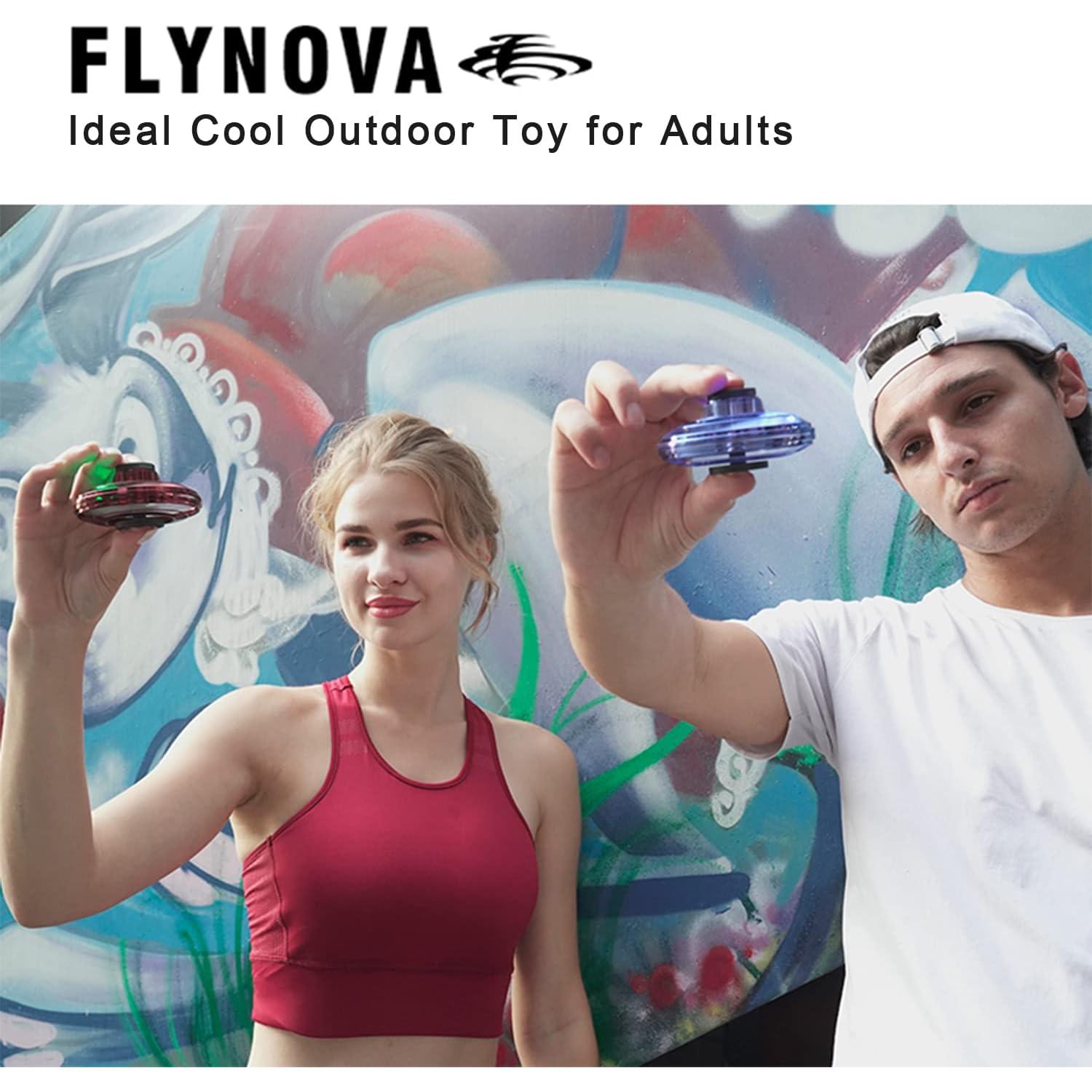 Drone FLYNOVA Mini UFO Spinner con Luces LED 8cm