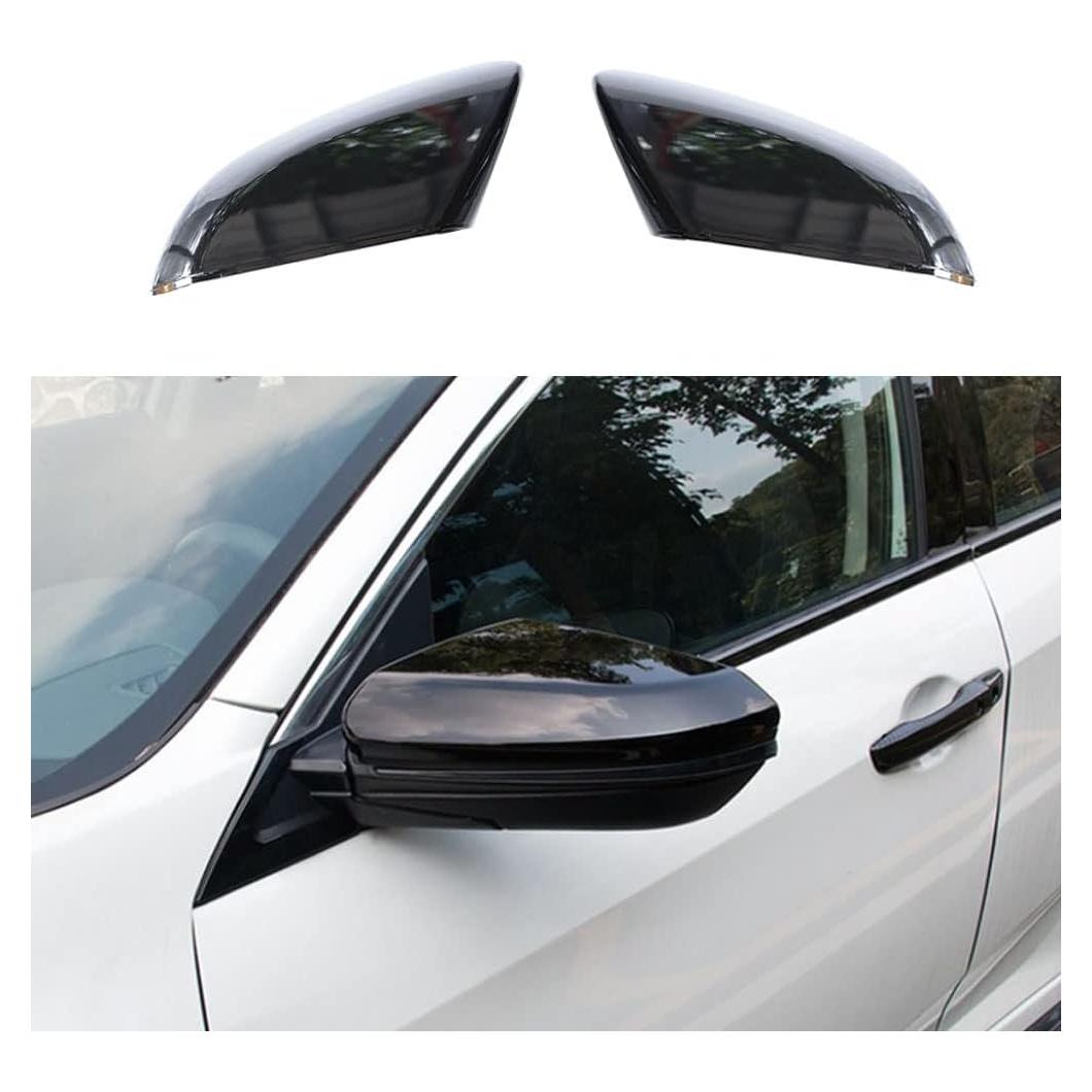 Cubierta Espejo Retrovisor Honda Civic 2016-2021 ABS Negro Brillante
