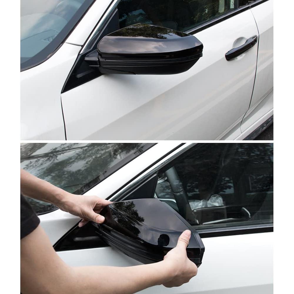 Cubierta Espejo Retrovisor Honda Civic 2016-2021 ABS Negro Brillante