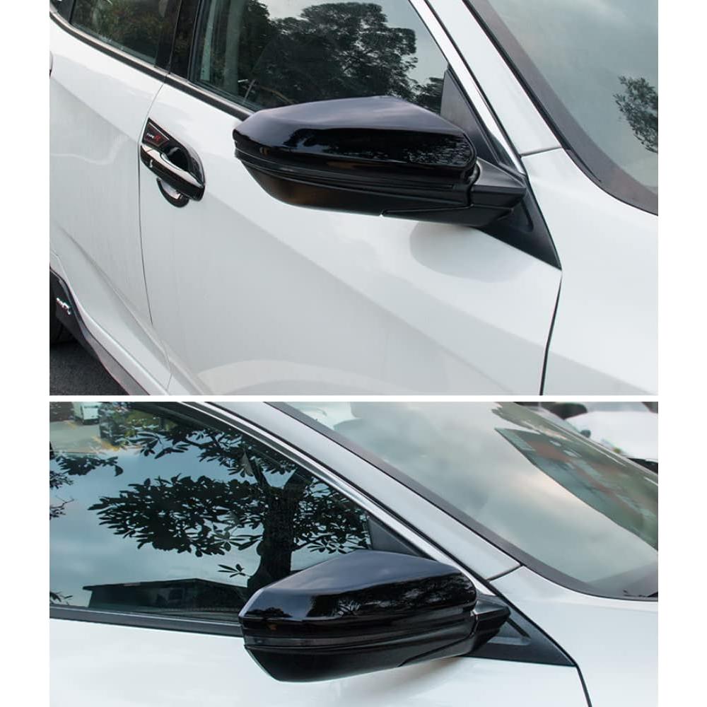 Cubierta Espejo Retrovisor Honda Civic 2016-2021 ABS Negro Brillante