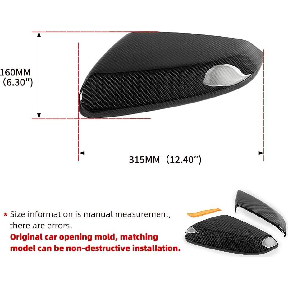 Carcasa Espejo Retrovisor KARTONMOTOR Fibra Carbono Honda Civic 2016-2021