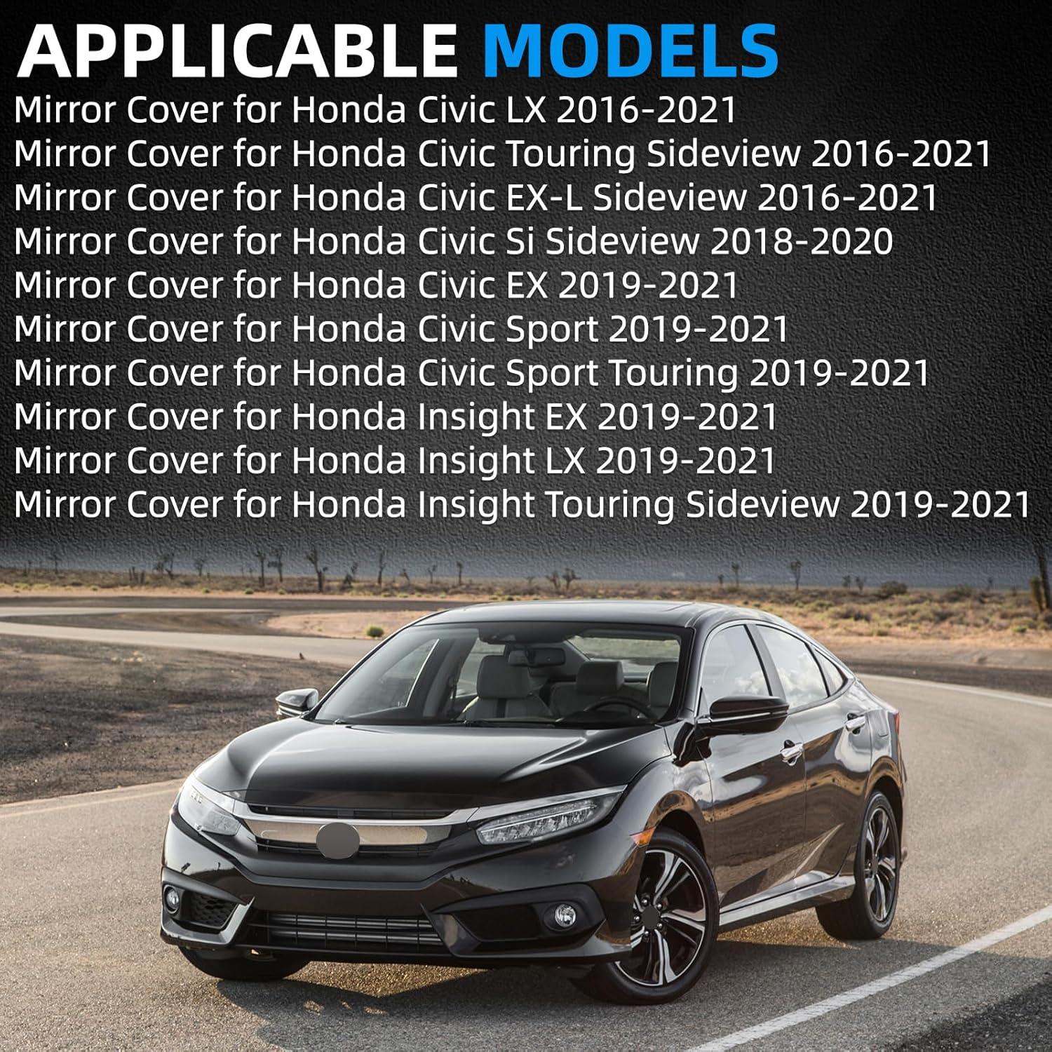 Cubierta Espejo Lateral Izquierdo Honda Civic 2016-2021